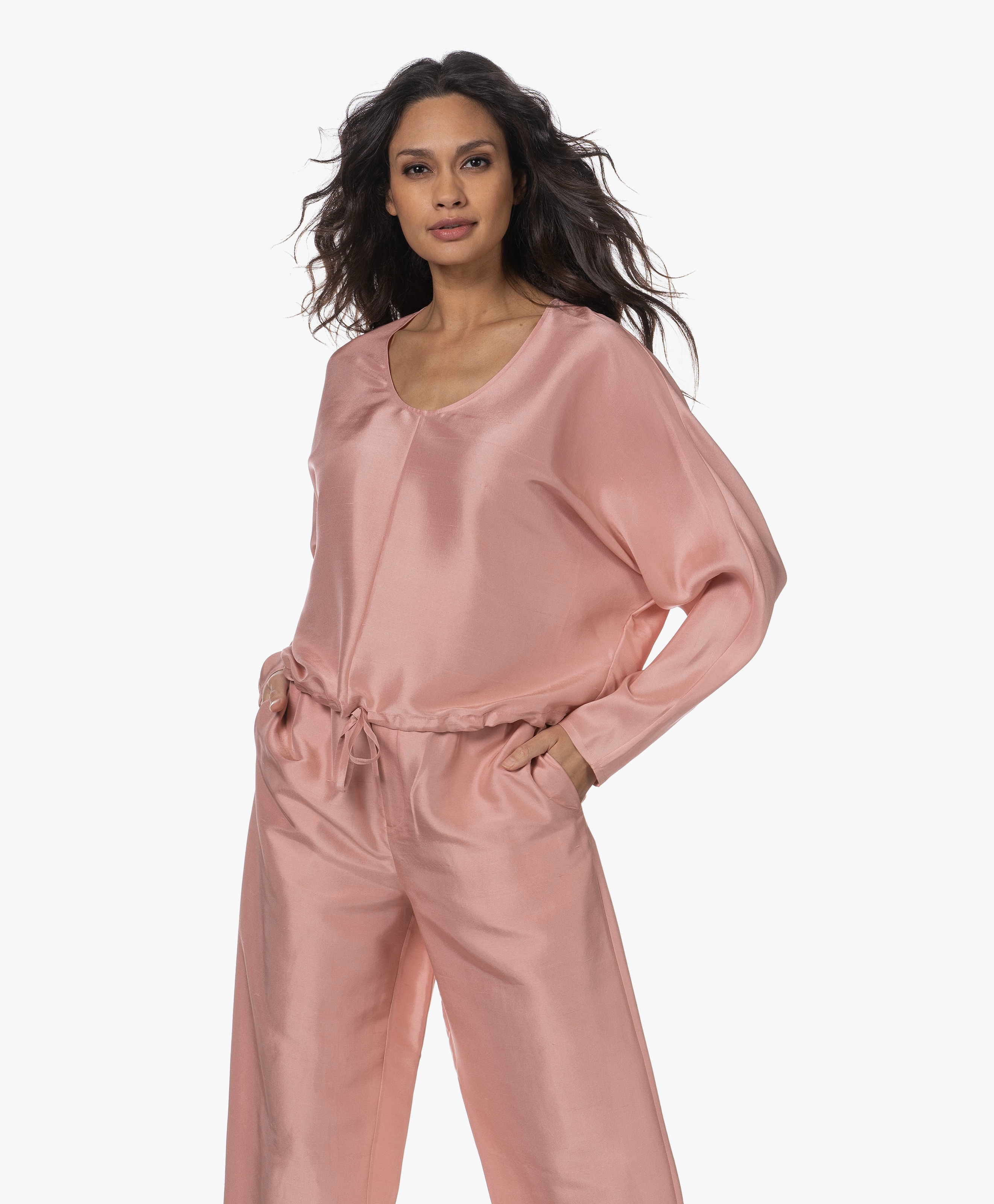 Lanee Shantung Zijden Blouse