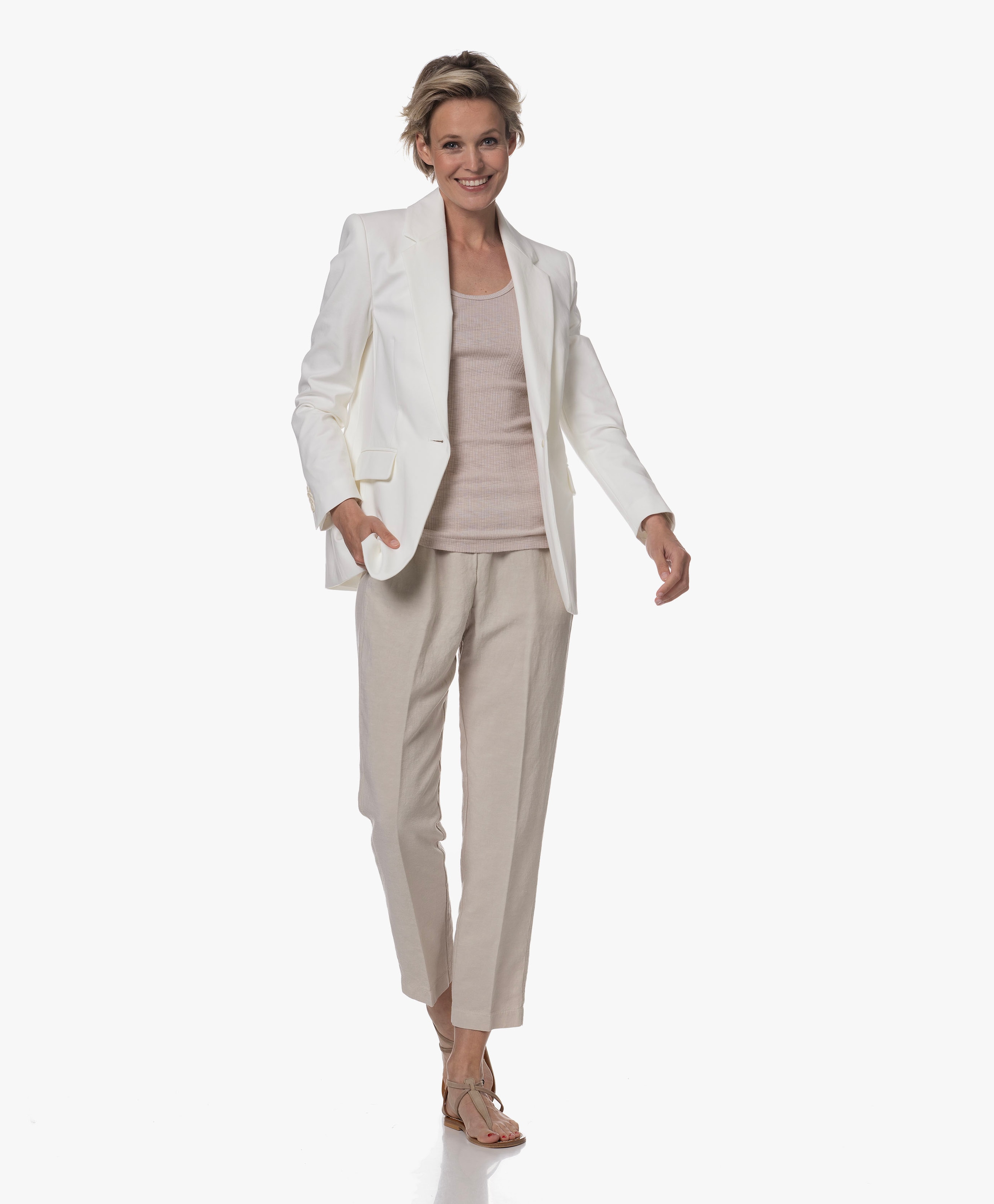 Linnenmix Pull-on Pantalon