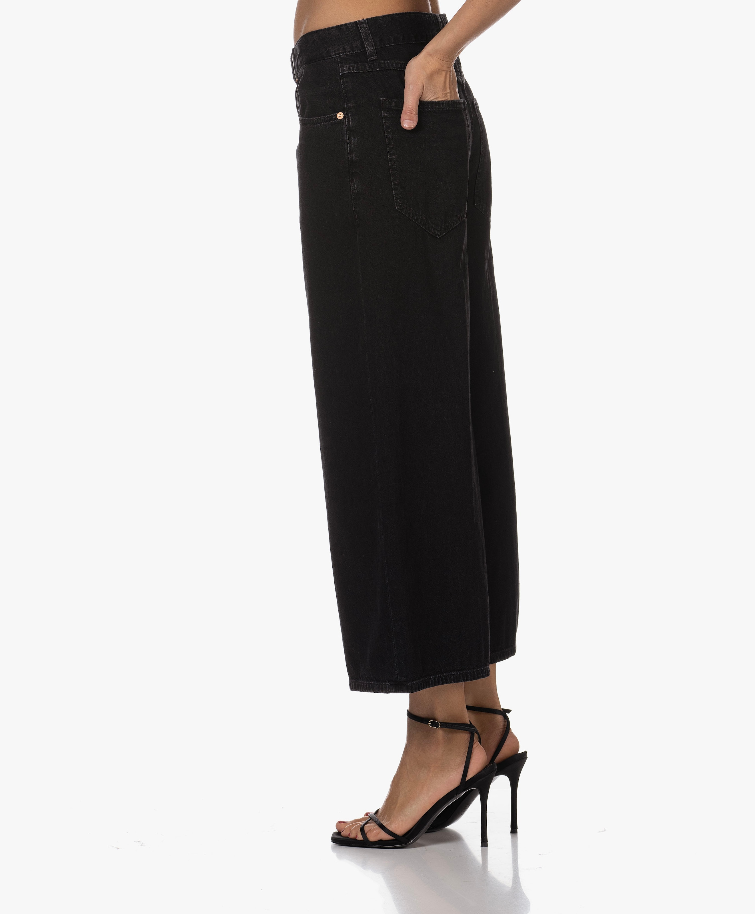 Lyna Wijde Pijpen Cropped Jeans