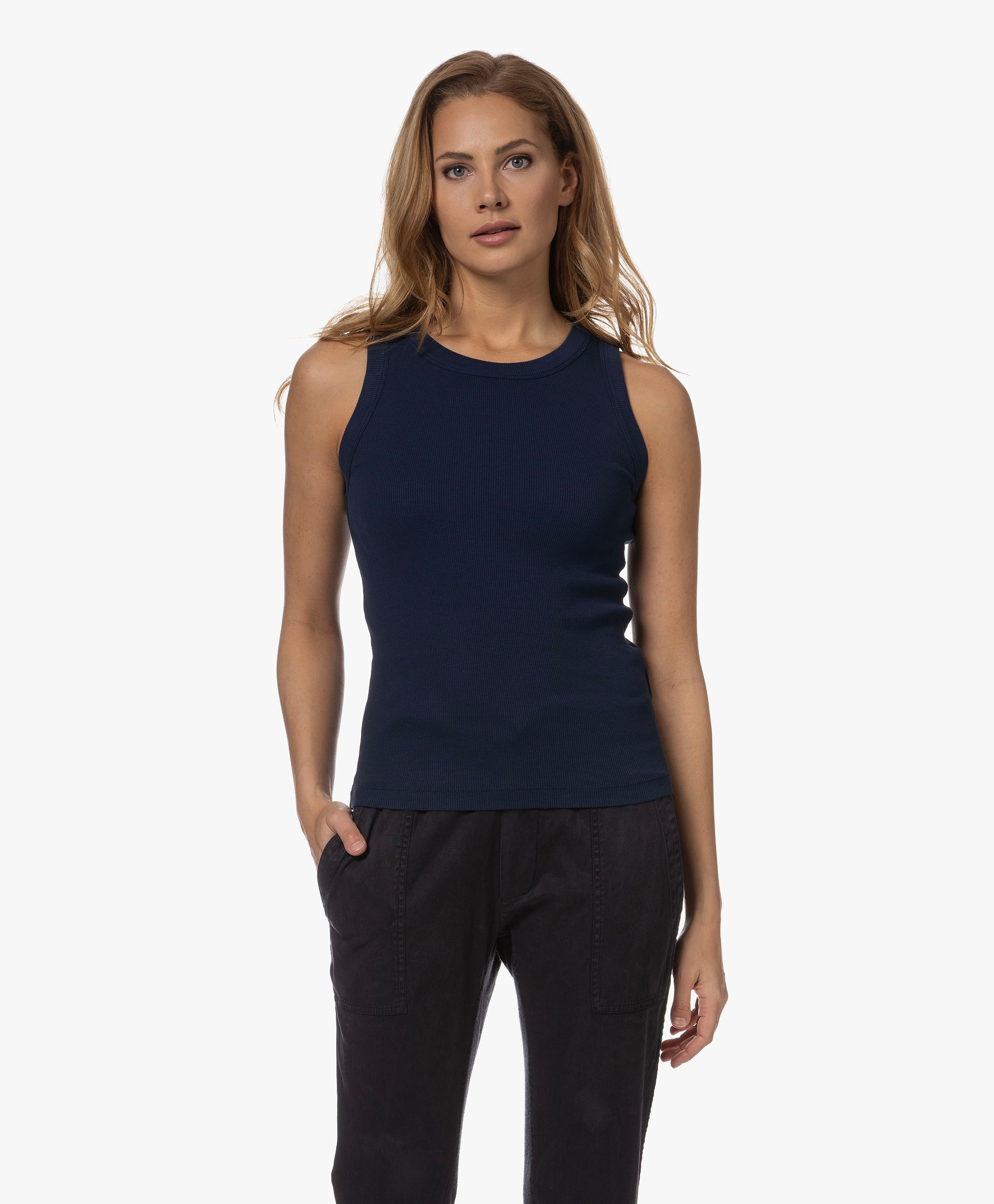 Olina Katoenen Rib Jersey Tanktop