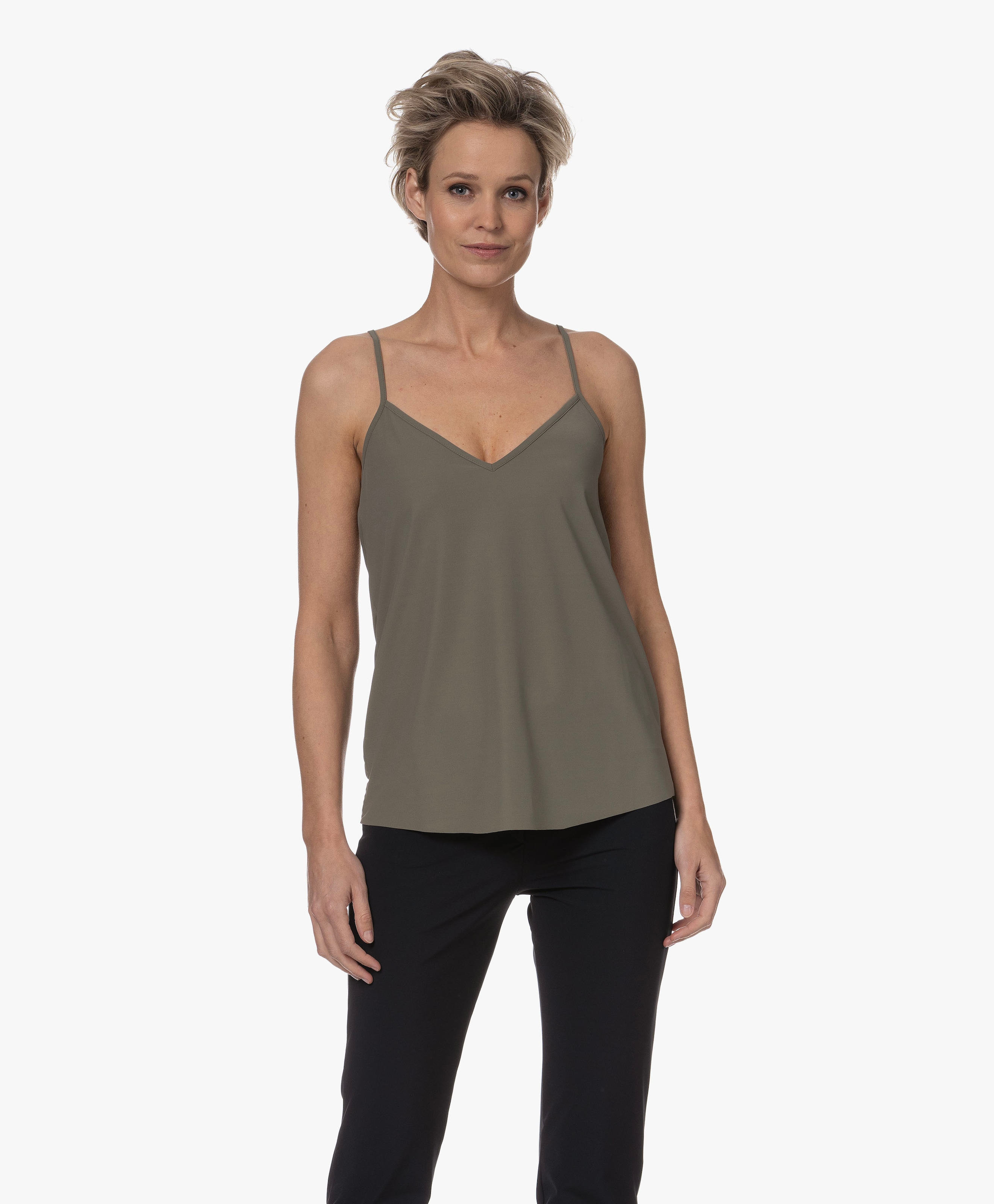 Tanka Travel Jersey Spaghetti Top