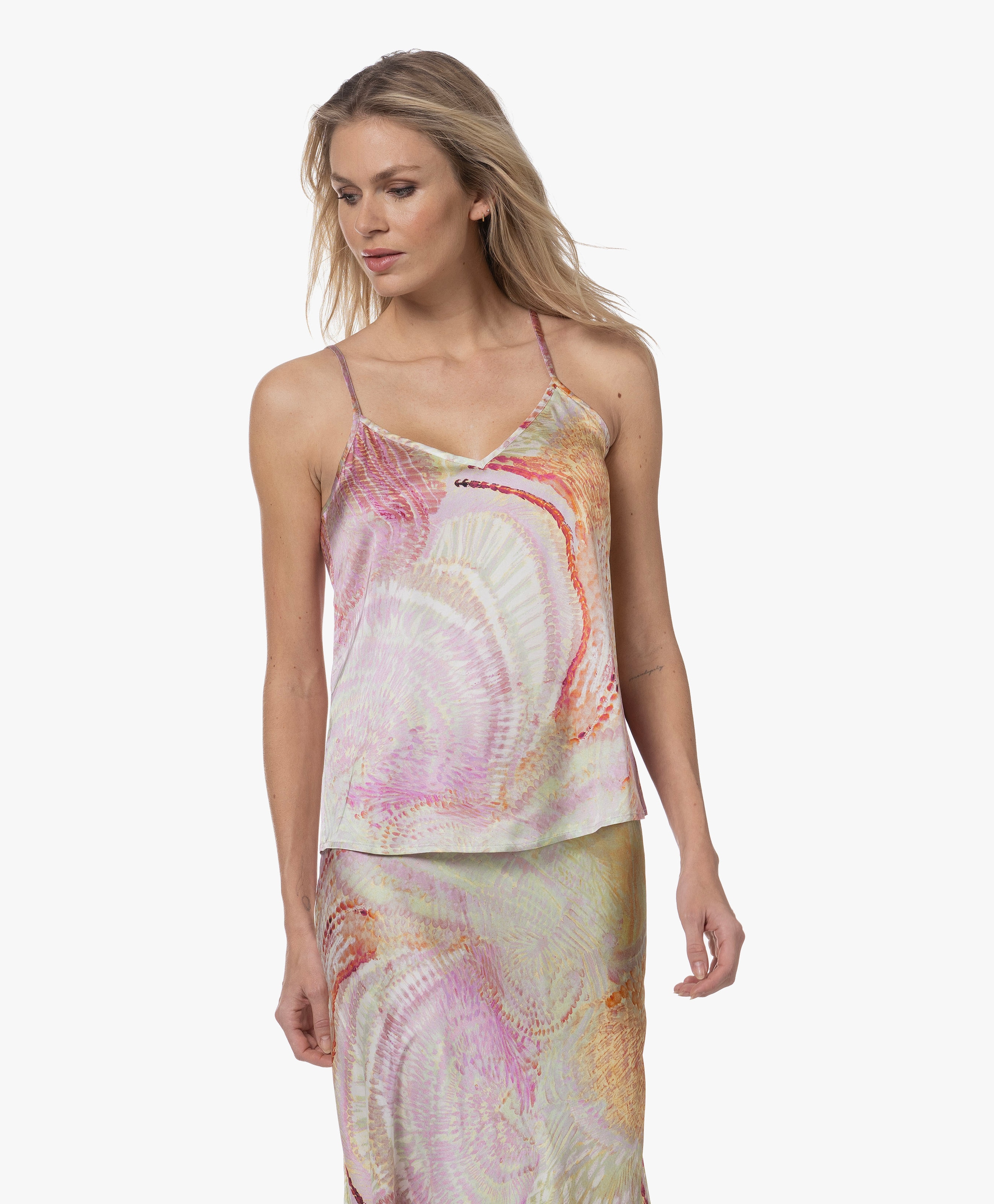 Toshi Satijnen Print Camisole