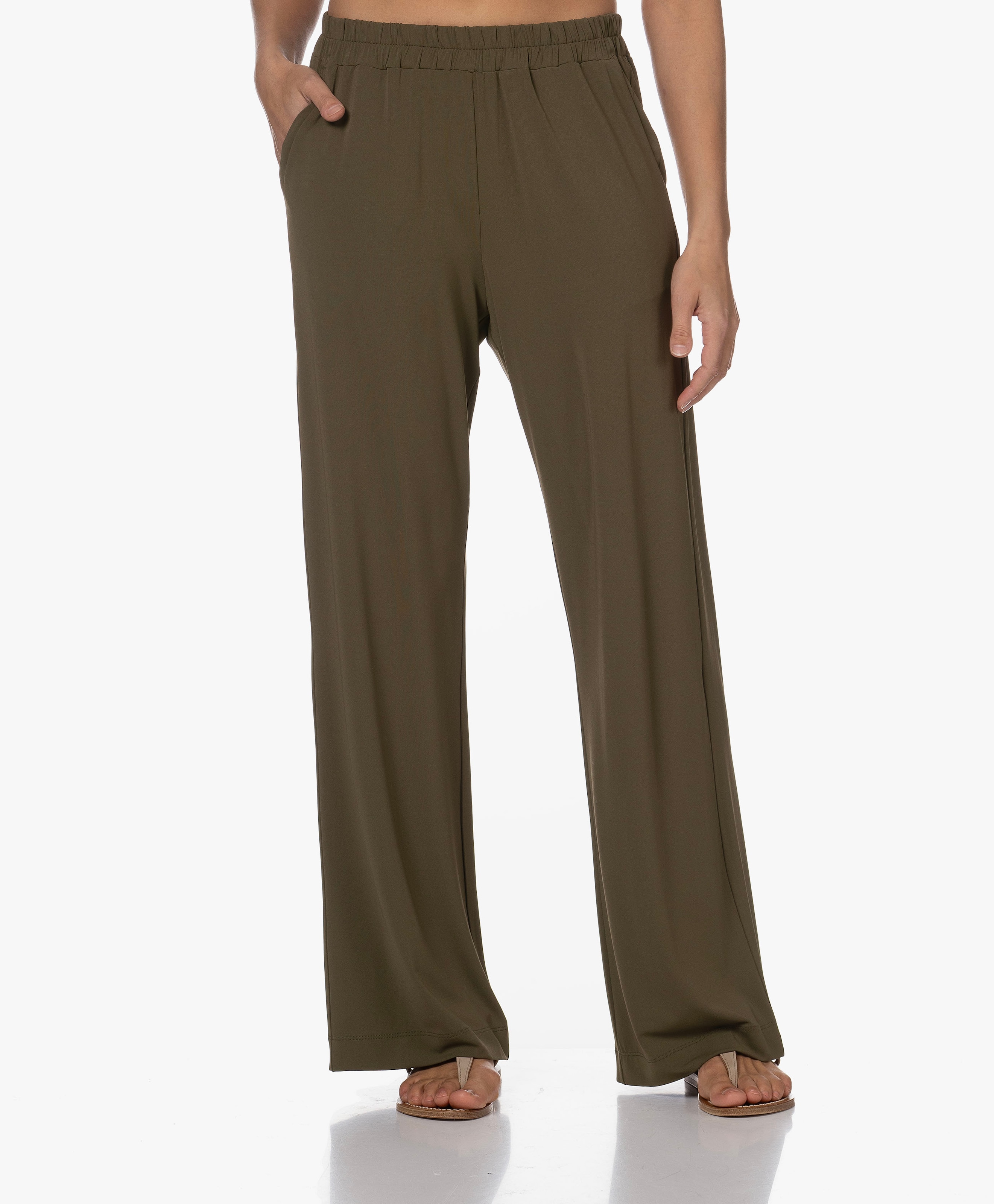 Crêpe Jersey Pull-on Broek