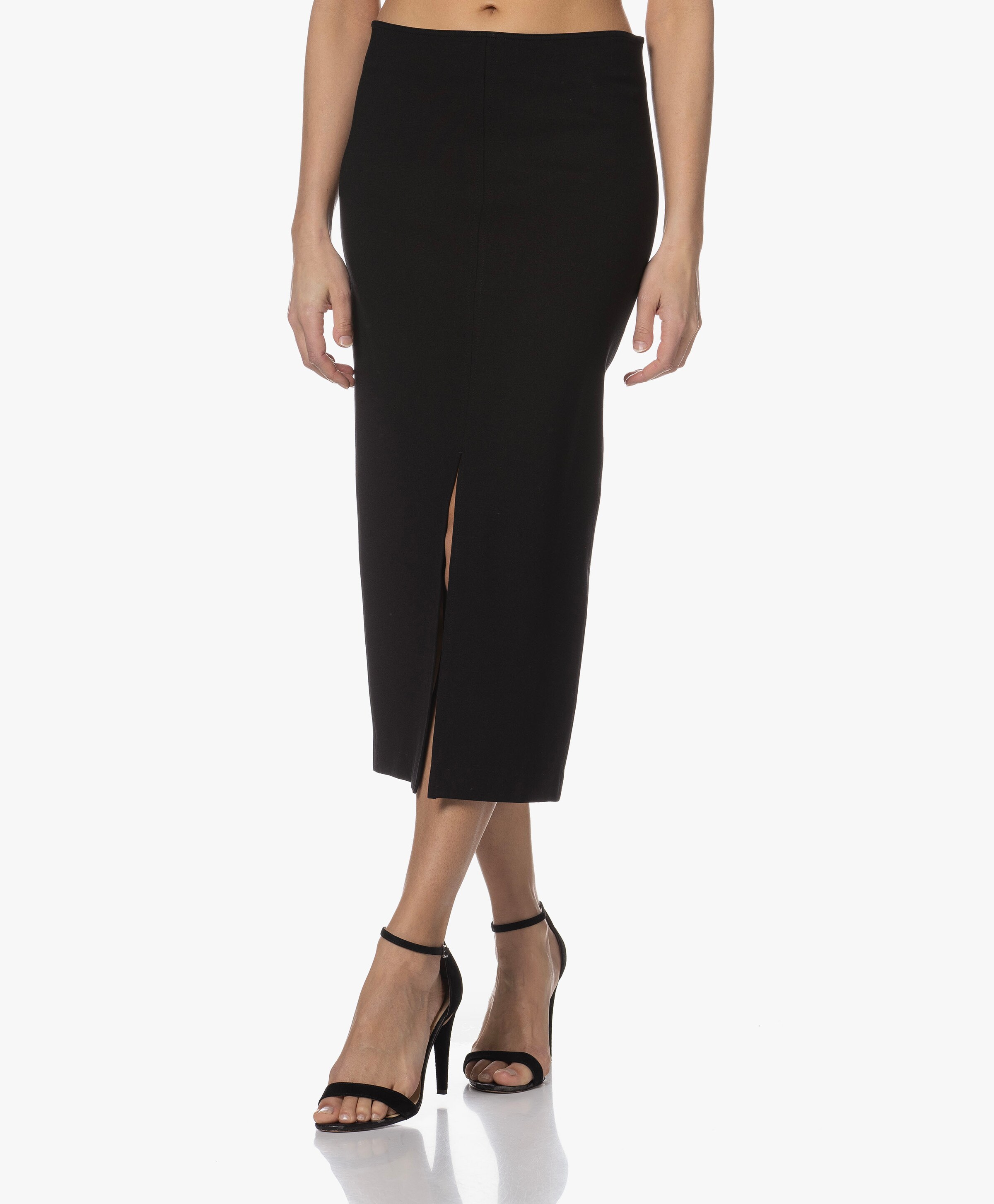 Jersey Midi Pencil Skirt