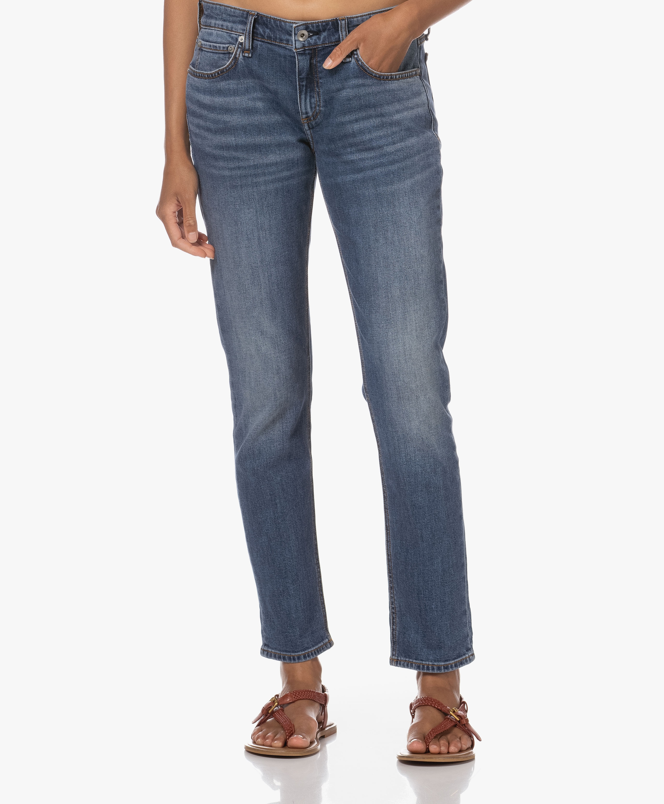 Dre Low-rise Slim Boyfriend Jeans