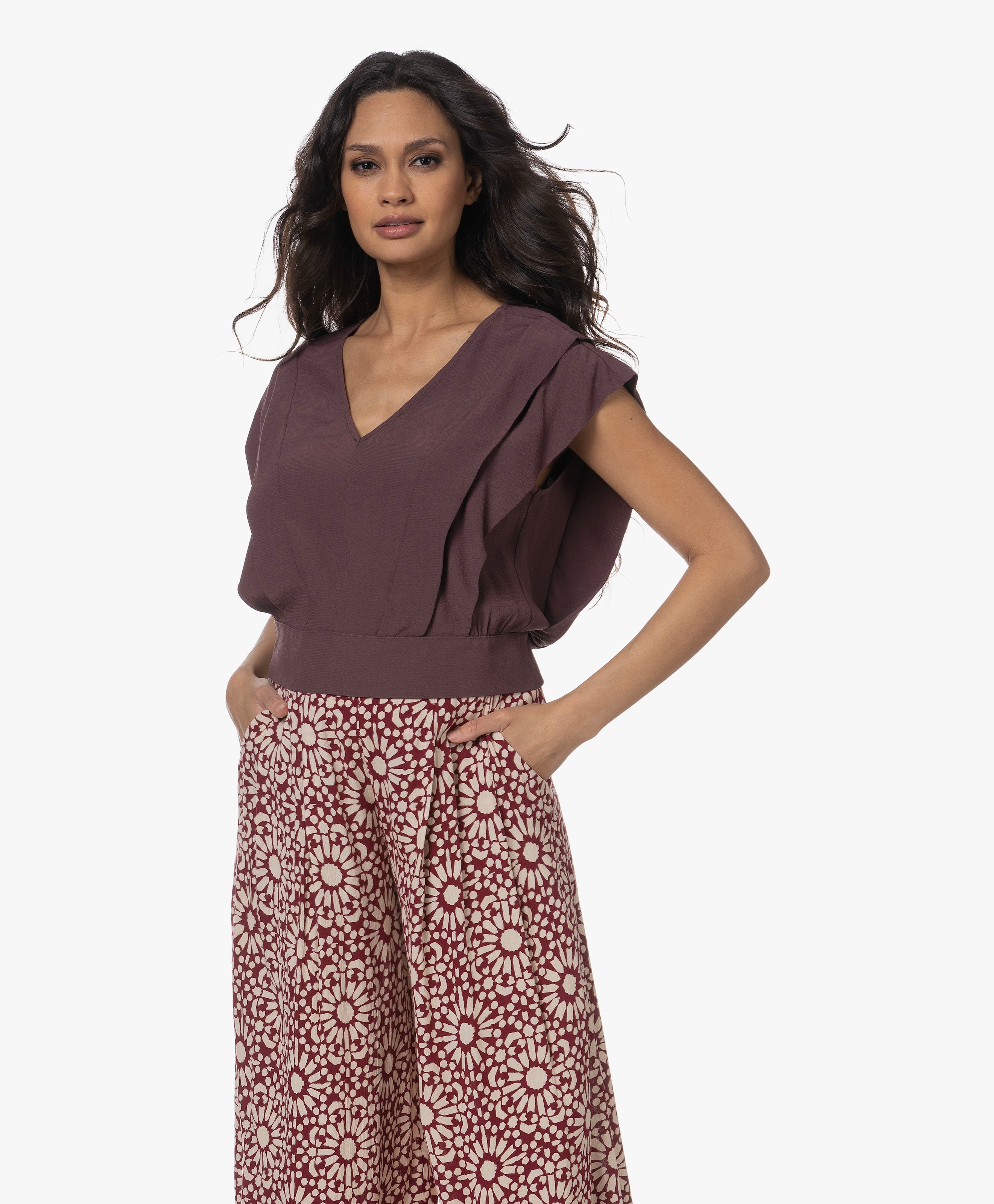Cathy Viscose Crêpe Blouse
