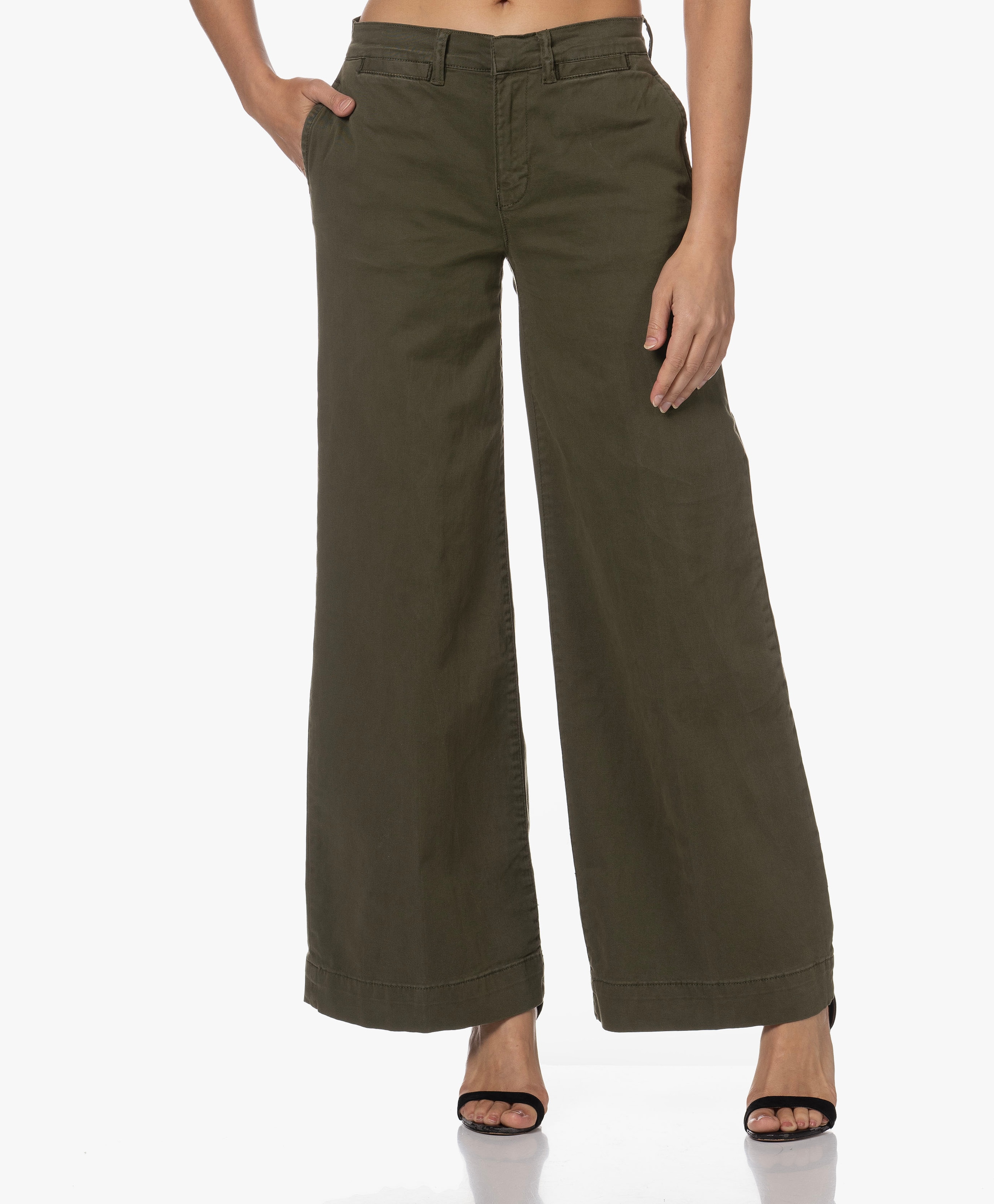 Wide Leg Tomboy Twill Broek