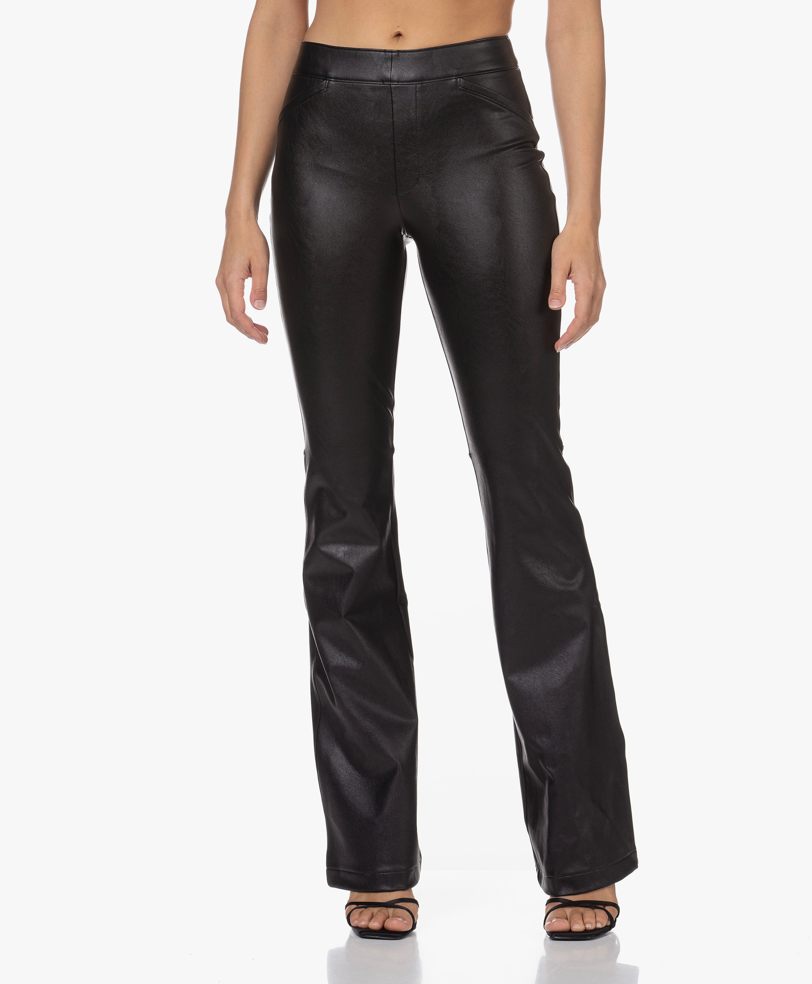 Leather-like Flare Broek