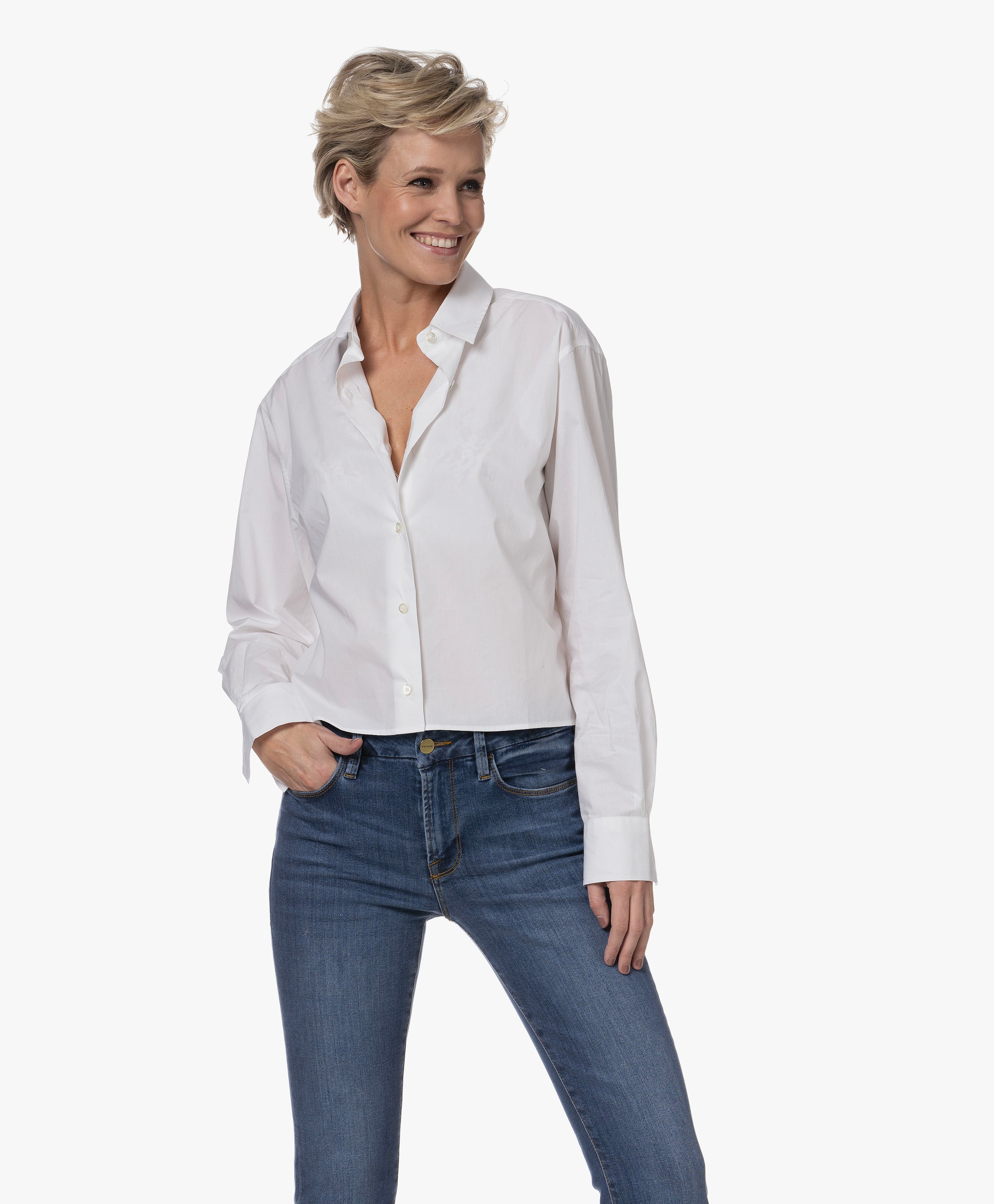 Kiri Crop Poplin Shirt