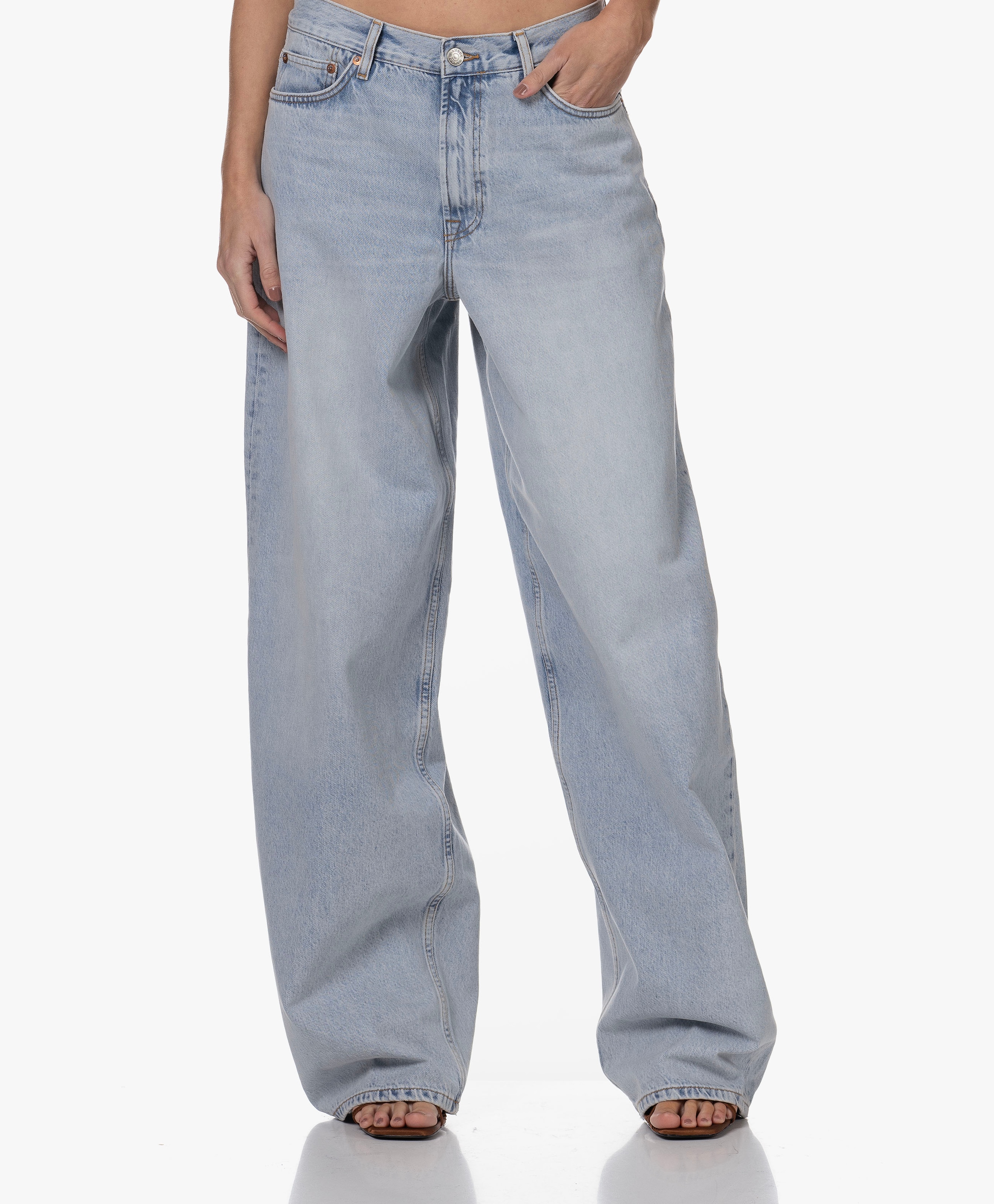 Saharper Wijde Pijpen Jeans