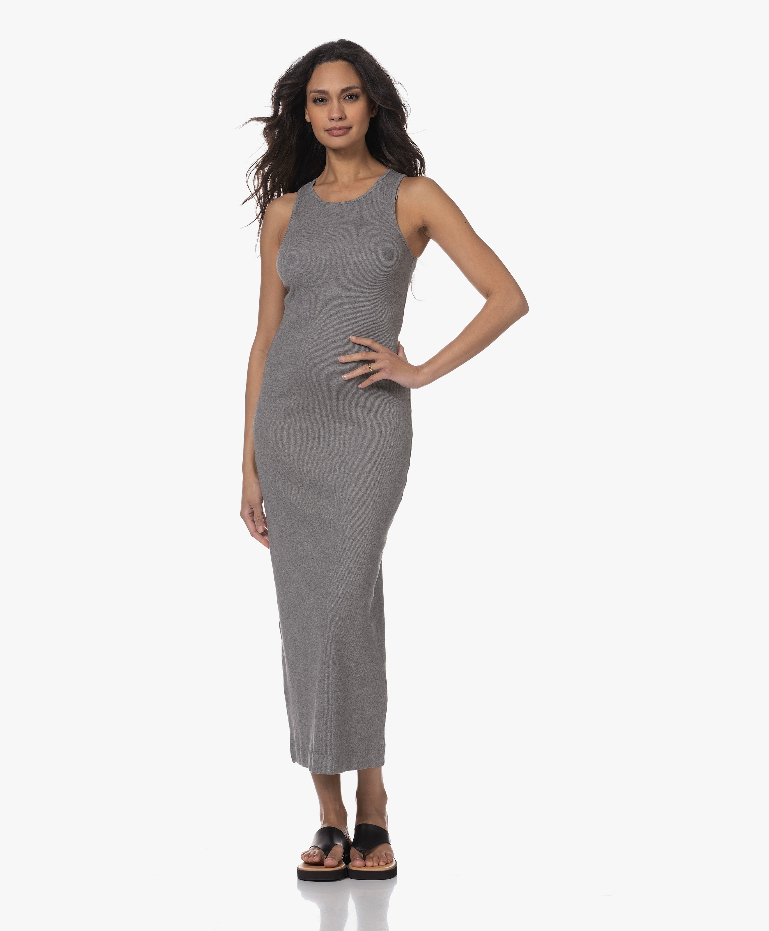 Lovelo Rib Jersey Maxi Tank Jurk