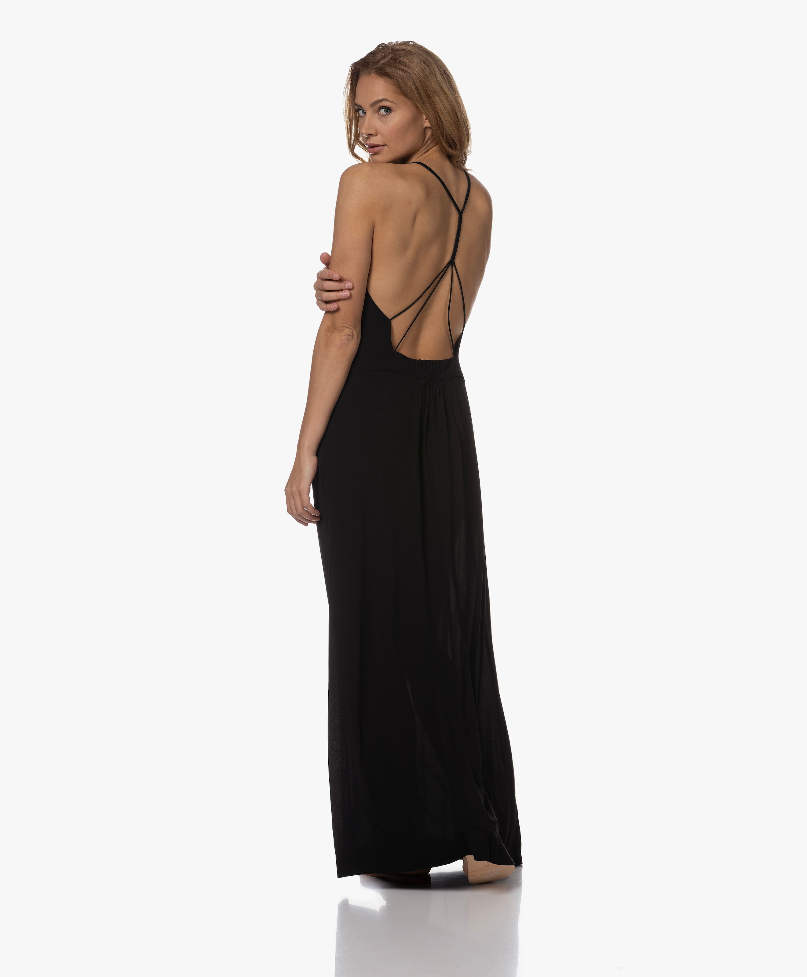 Lili Maxi Jurk met Rugdecolleté