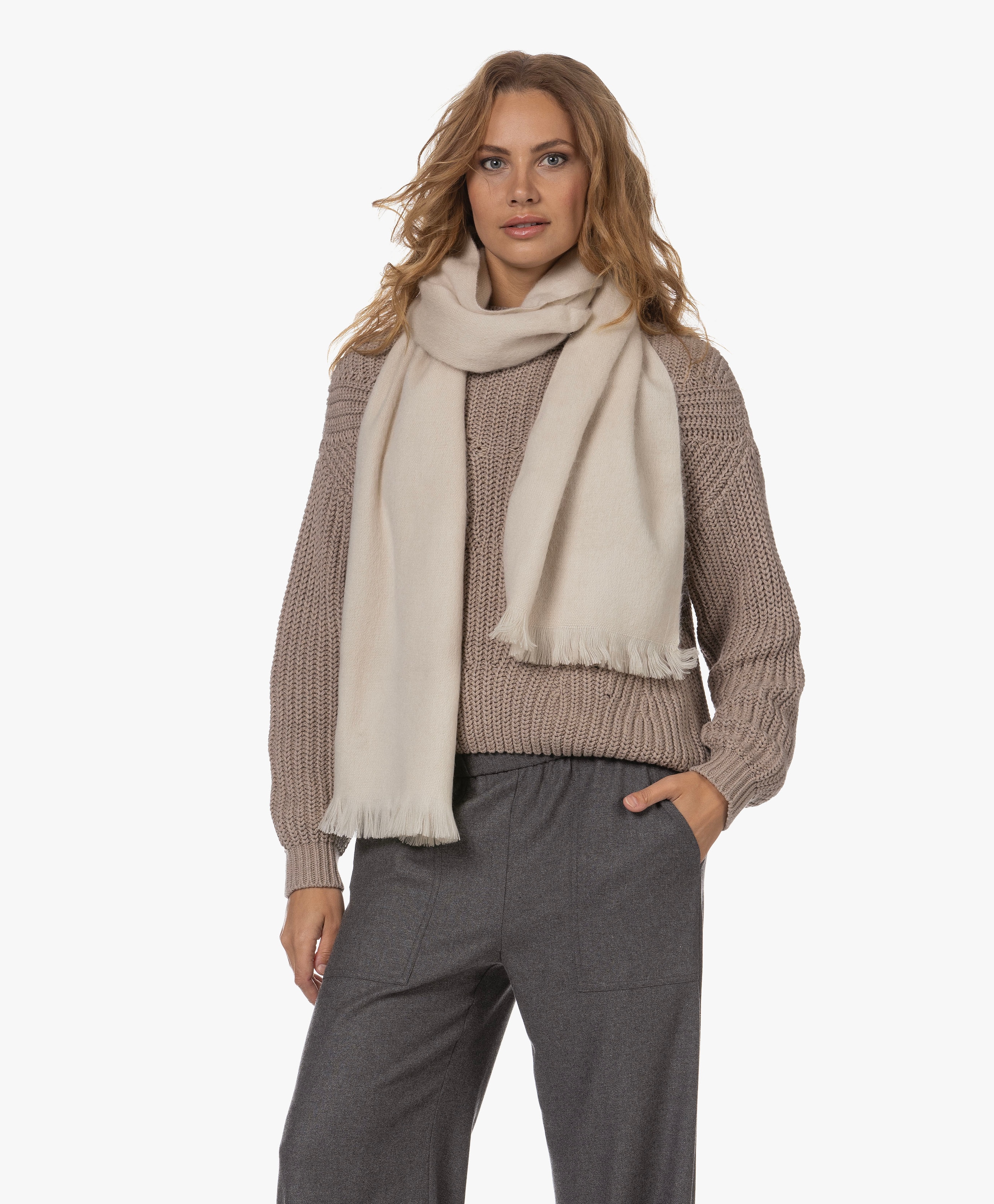 Slim Uni Alpaca Sjaal