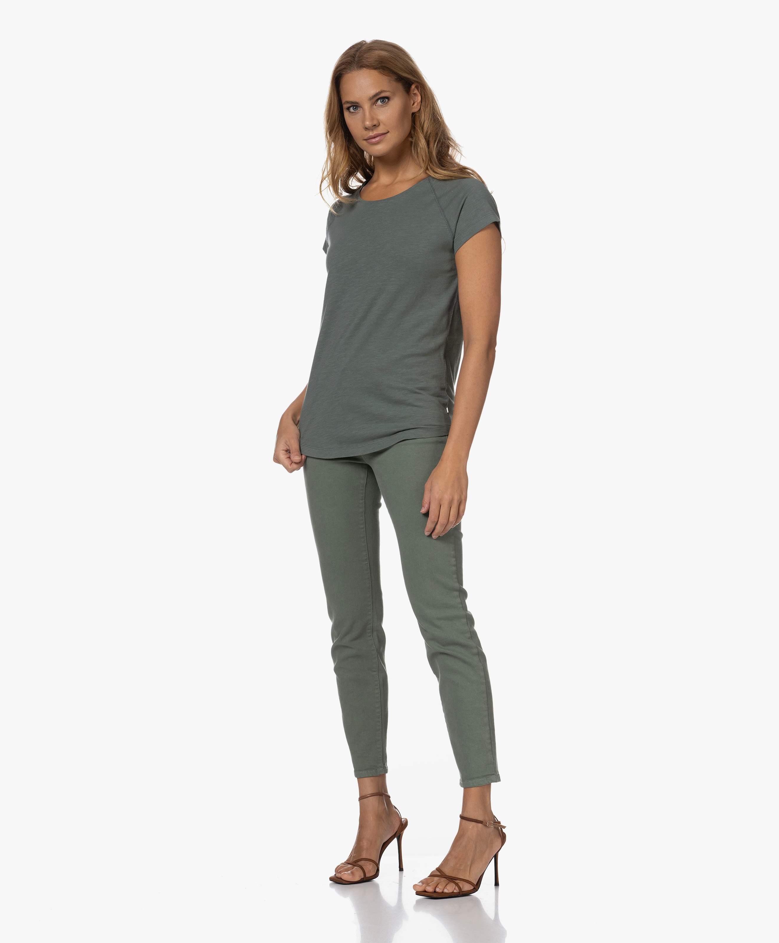 Katoenen Korte Mouwen T-shirt