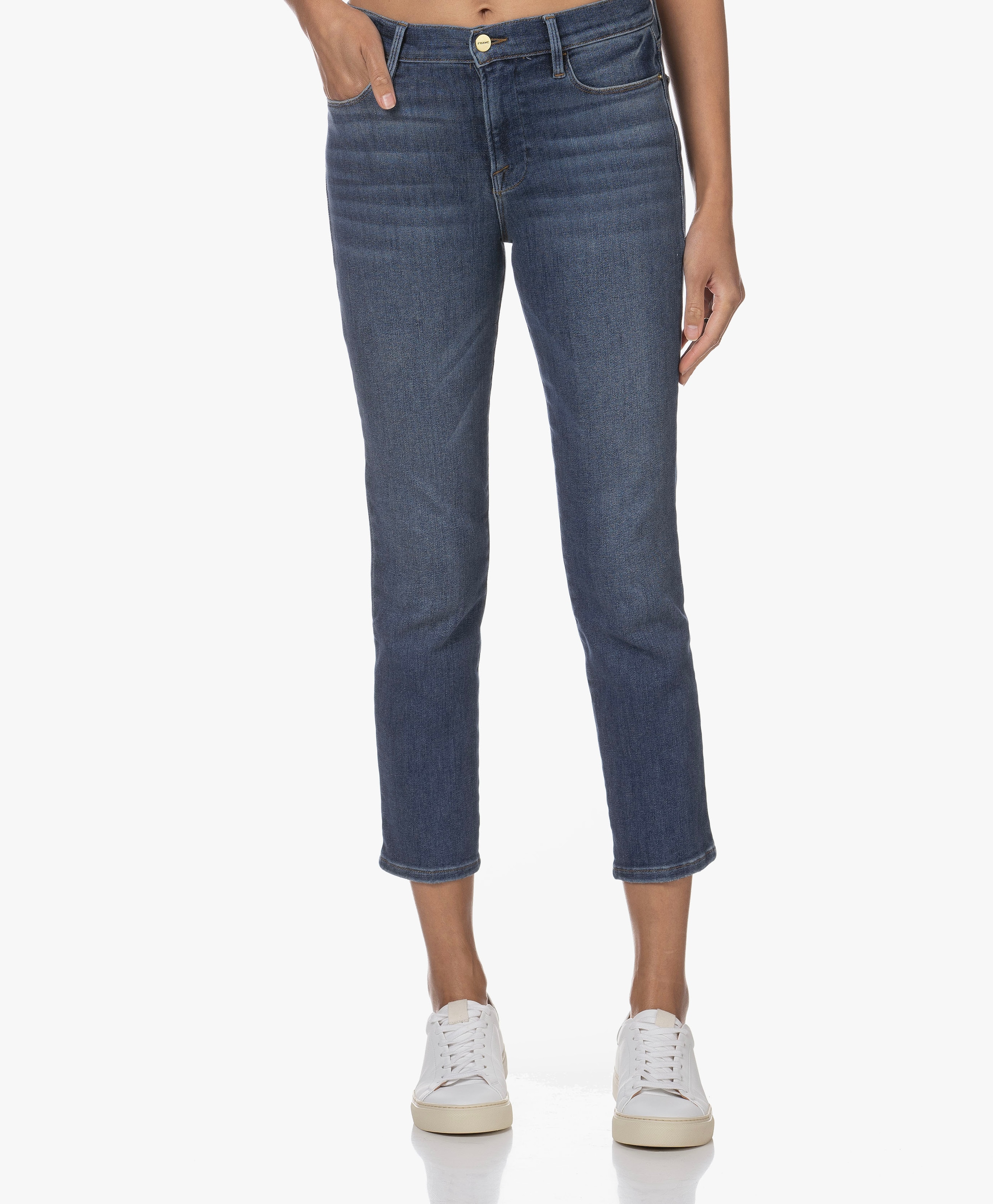Le High Straight Cropped Jeans