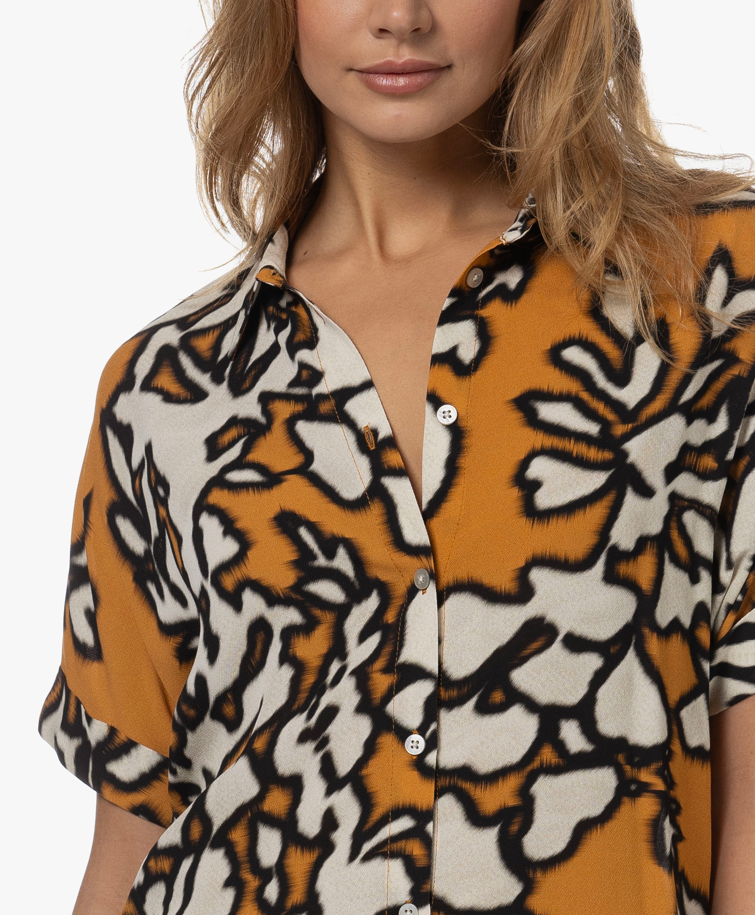 Guus Geprinte Blouse