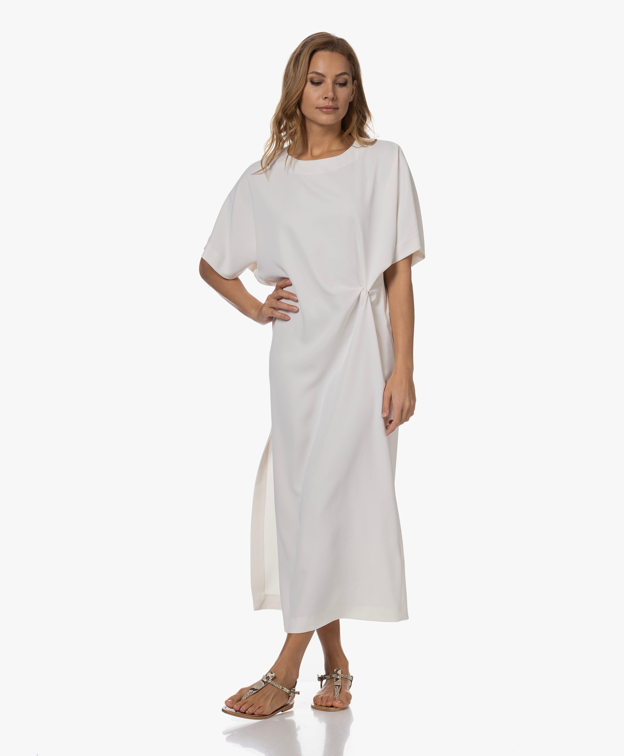 Indah Satijnen Maxi Jurk