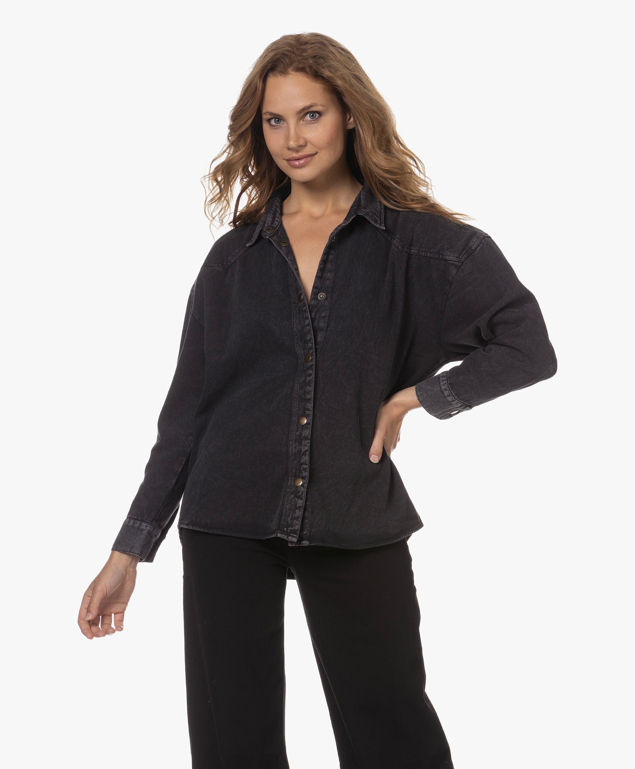 Mae Denim Blouse