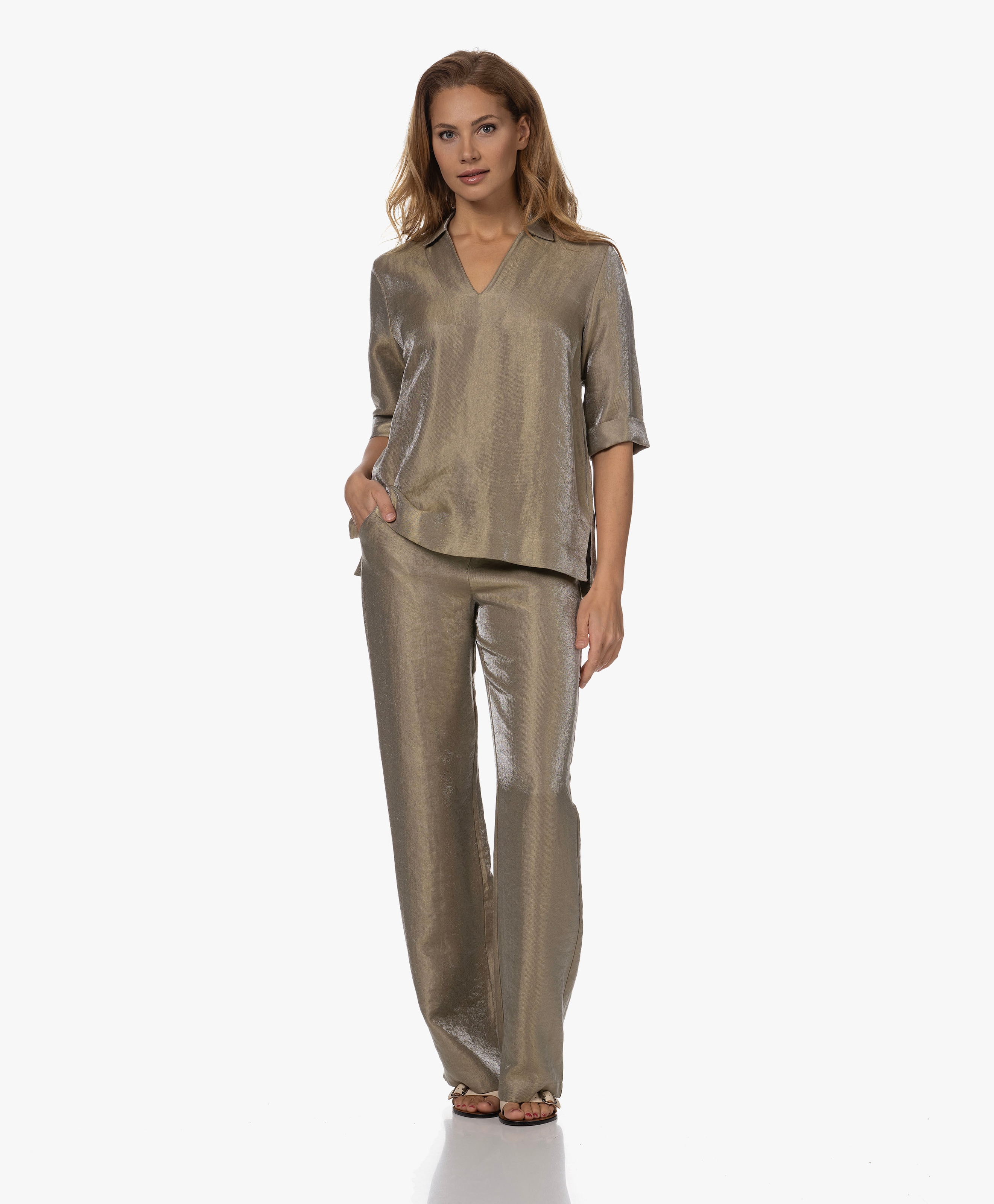 Woody Sparkling Twill Blouse