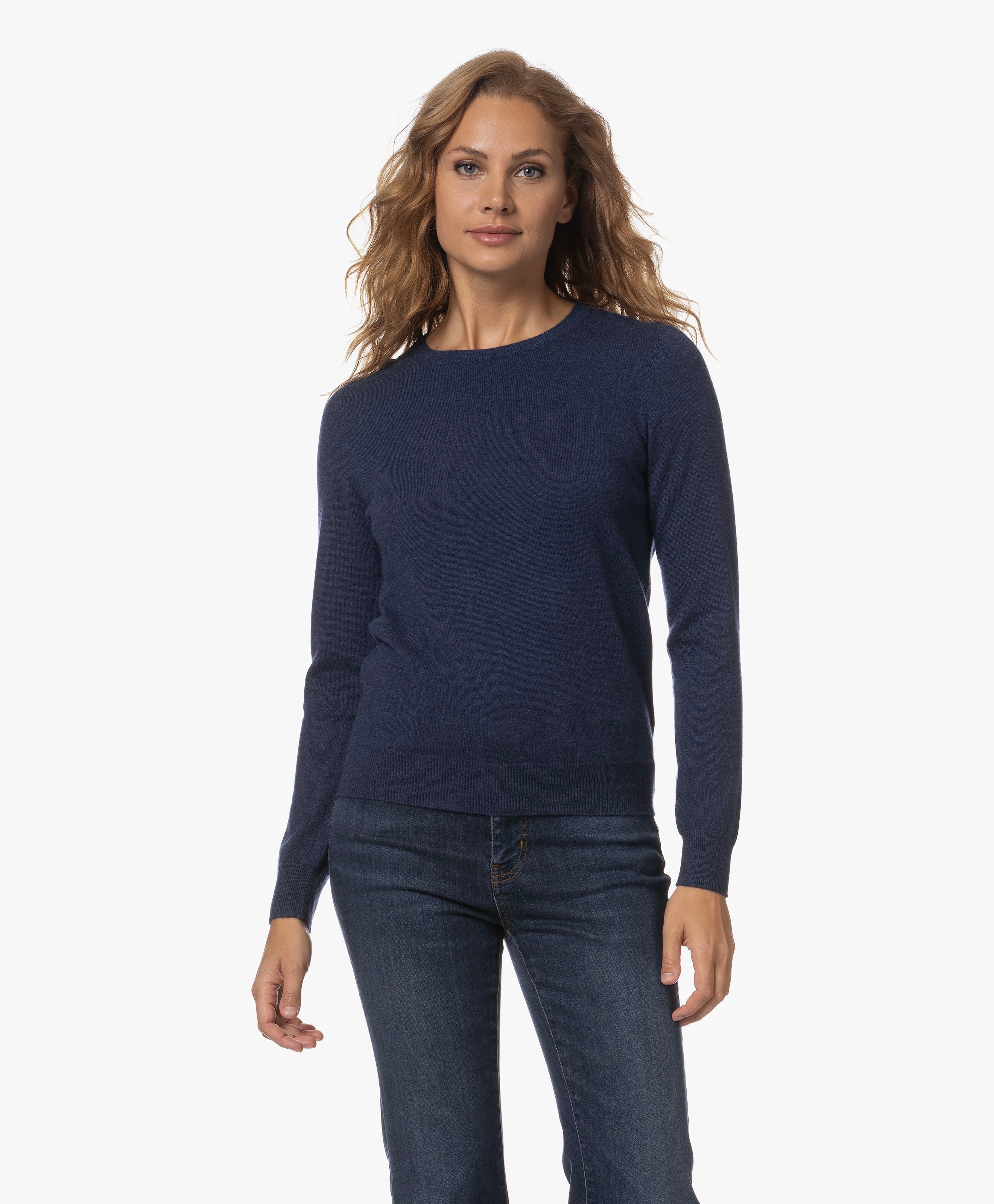 Organic Cashmere Crew Neck Sweater