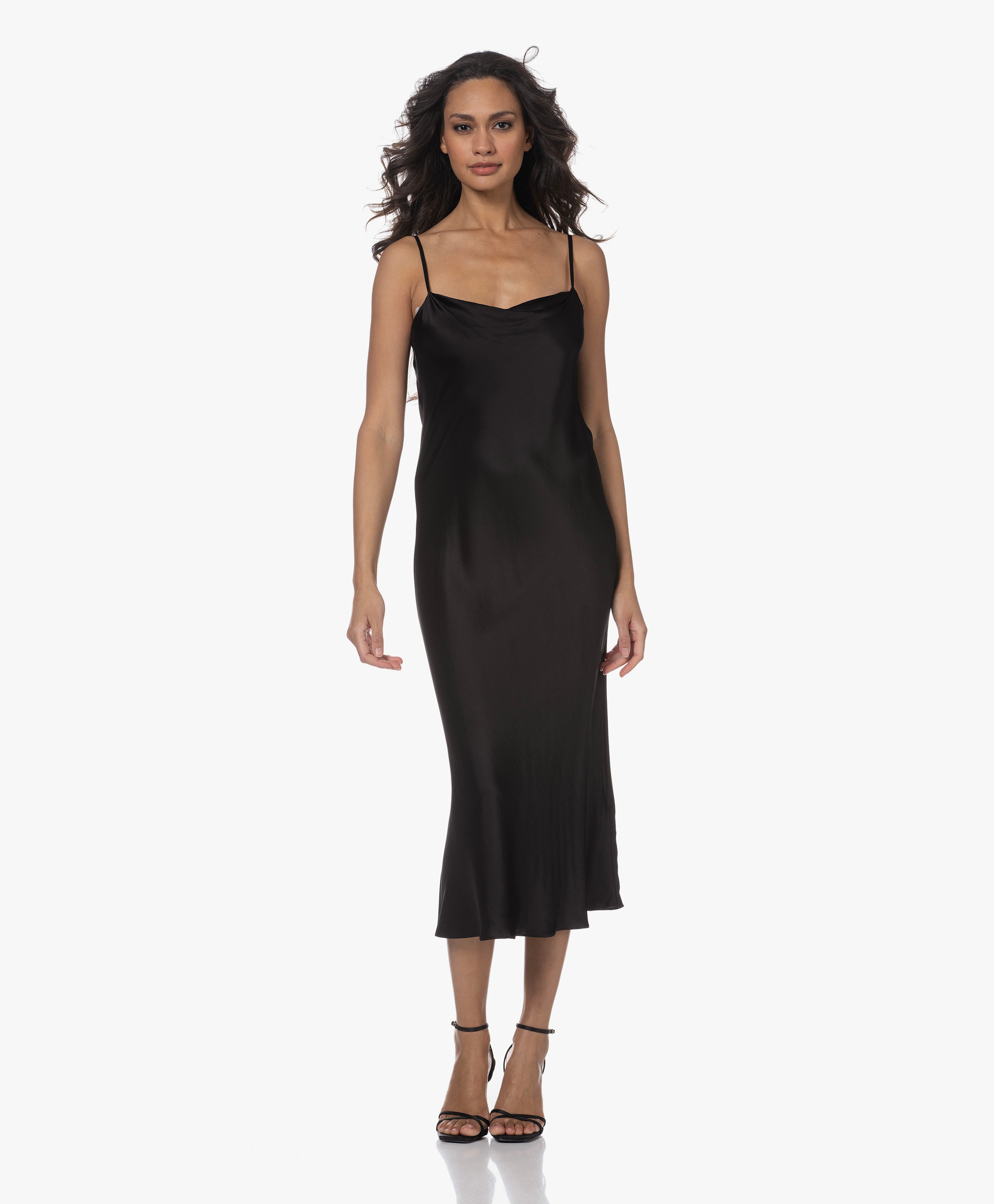 Babyloma Viscose Blend Slip Dress