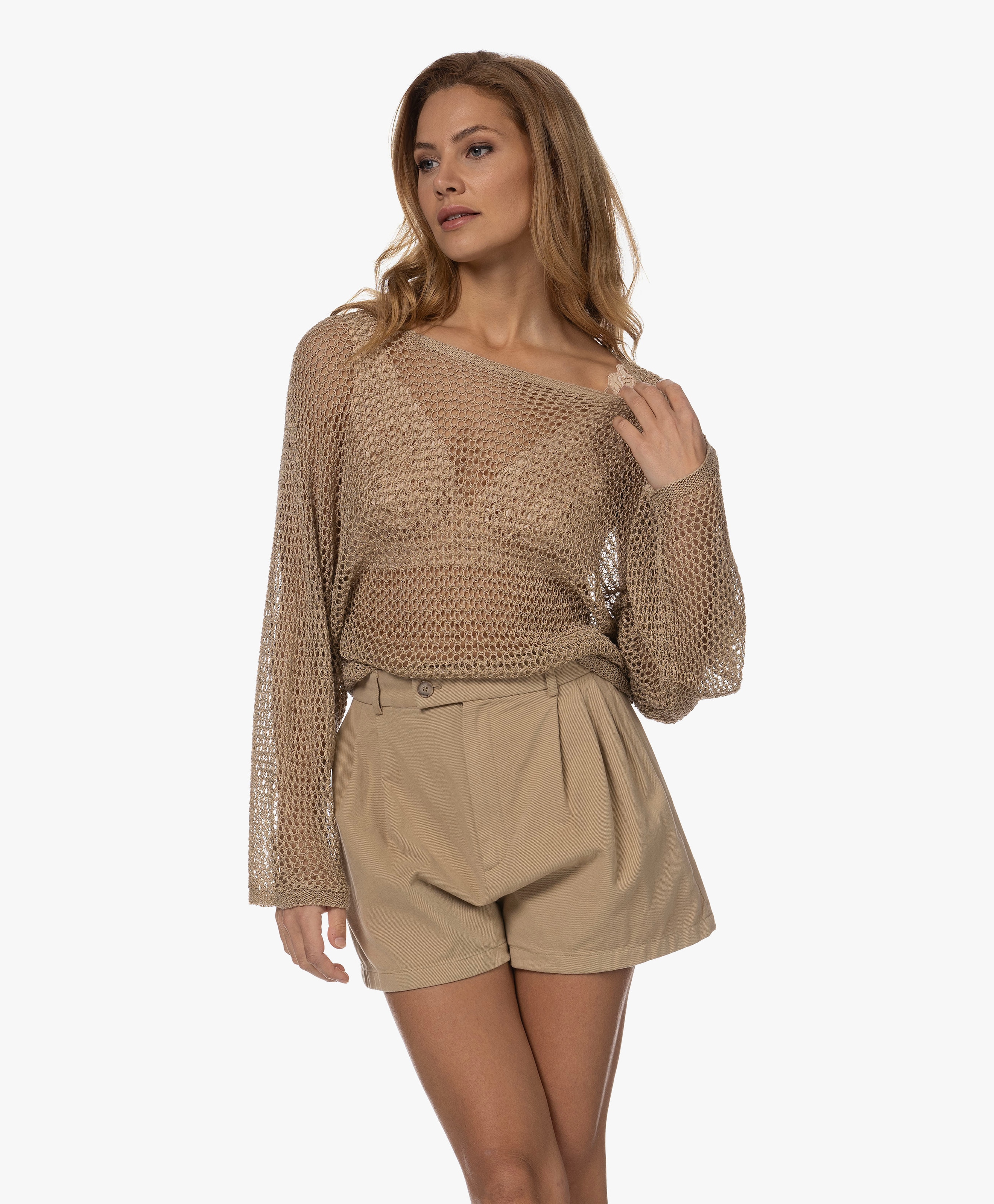 Crochet Mesh Sweater