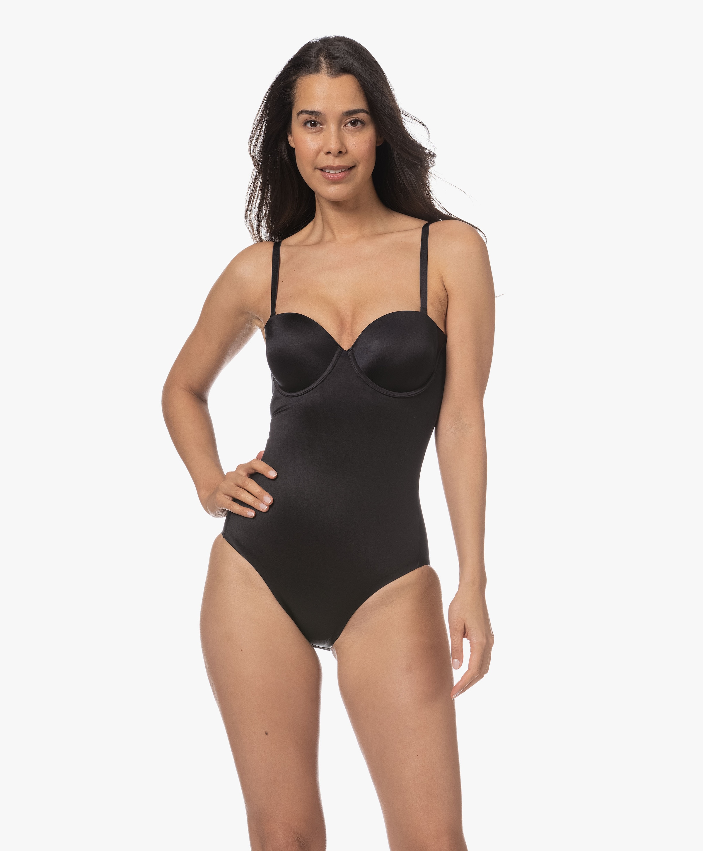 Suit Your Fancy Strapless Cupped Bodysuit