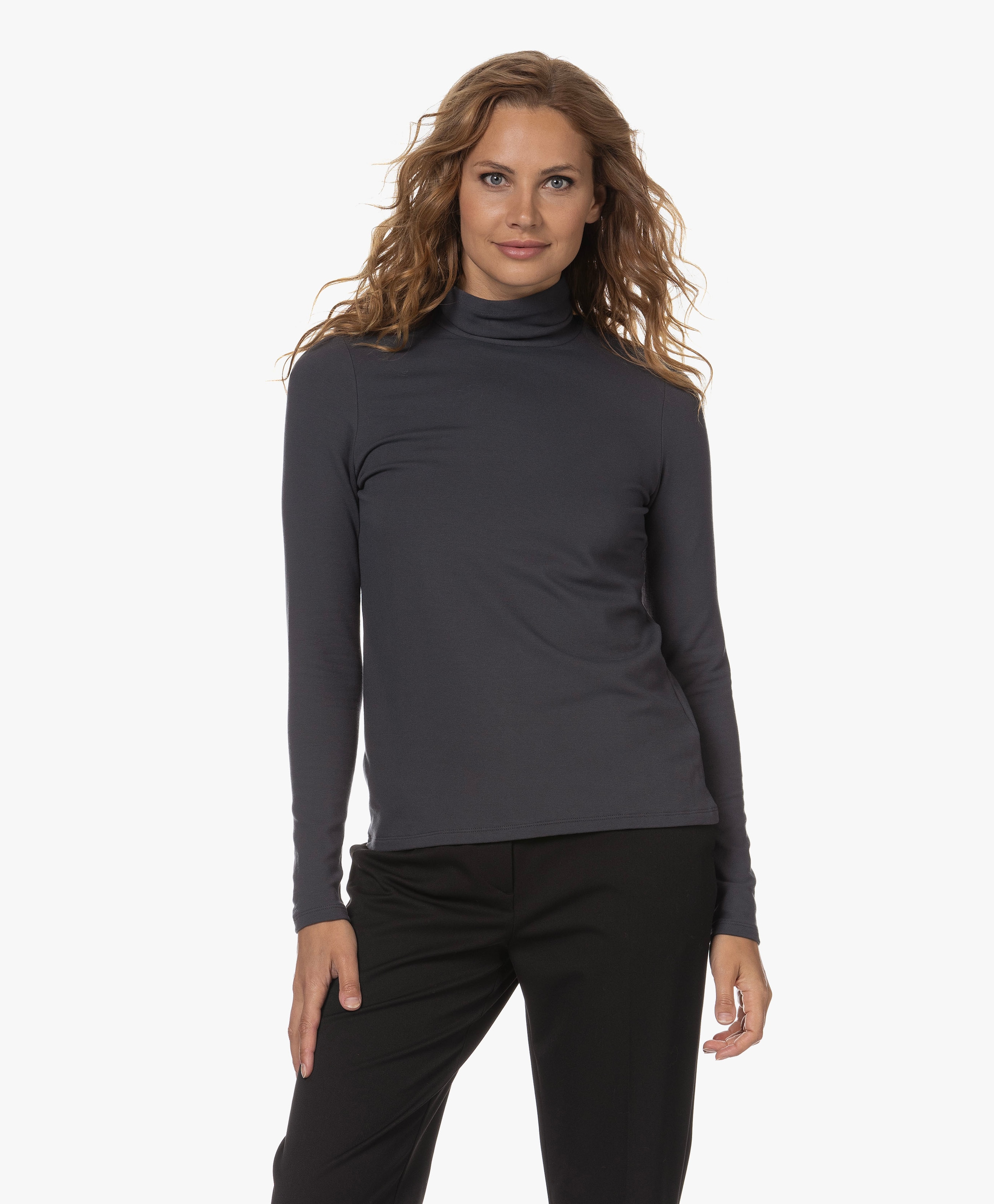 Viscose Jersey Turtleneck Longsleeve Majestic Filatures PB