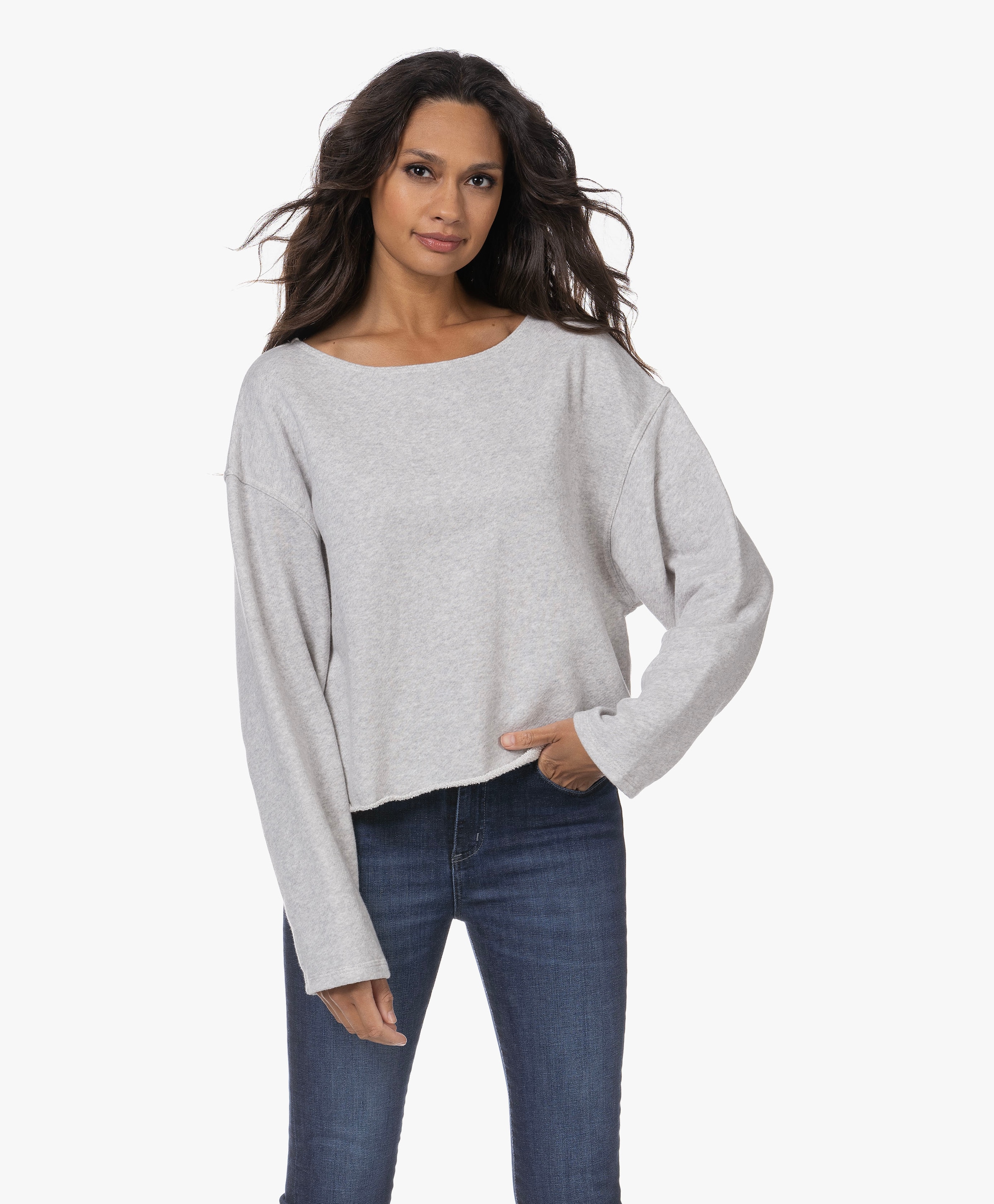 French terry sweater sale