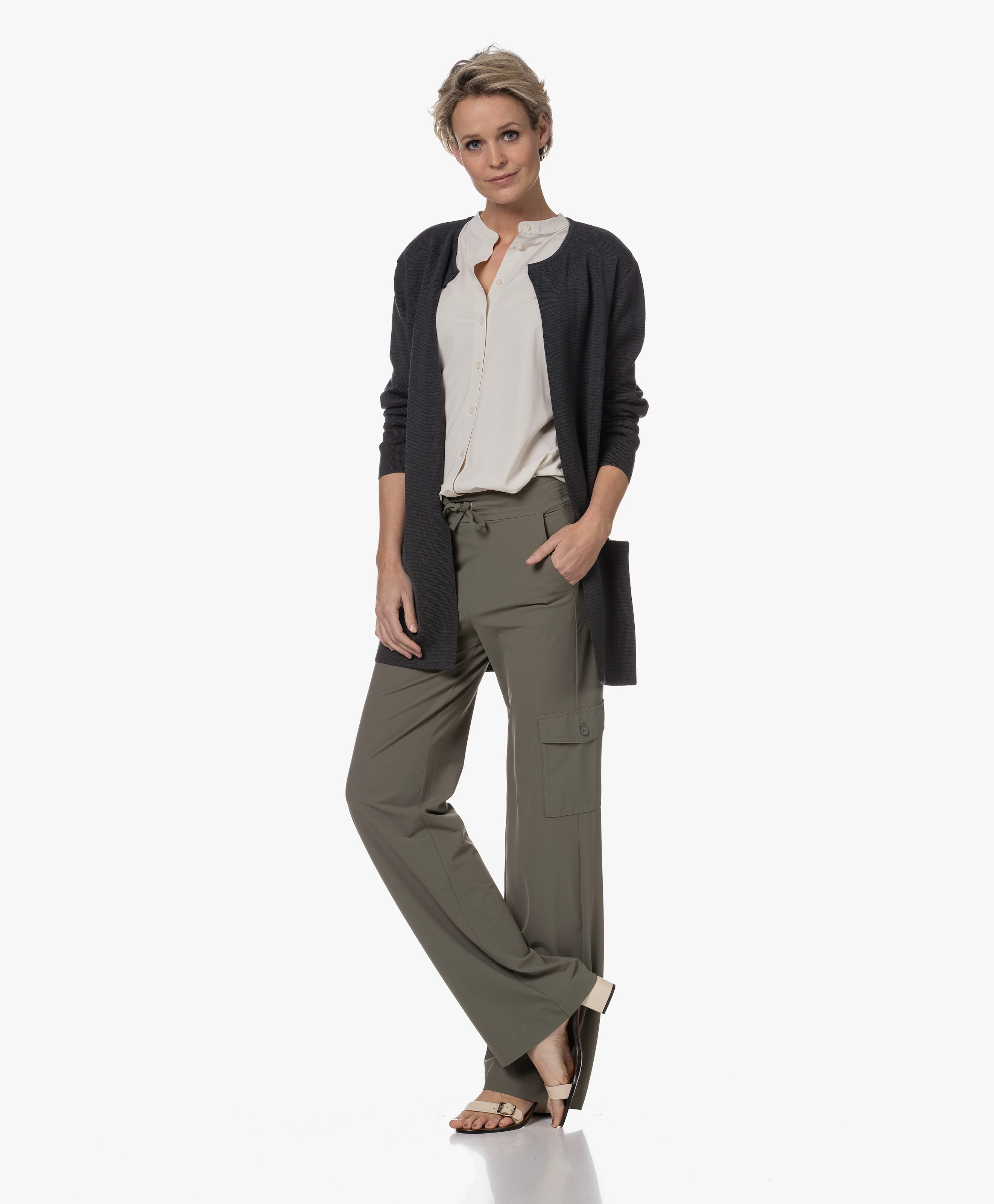 Vera Halflang Open Vest