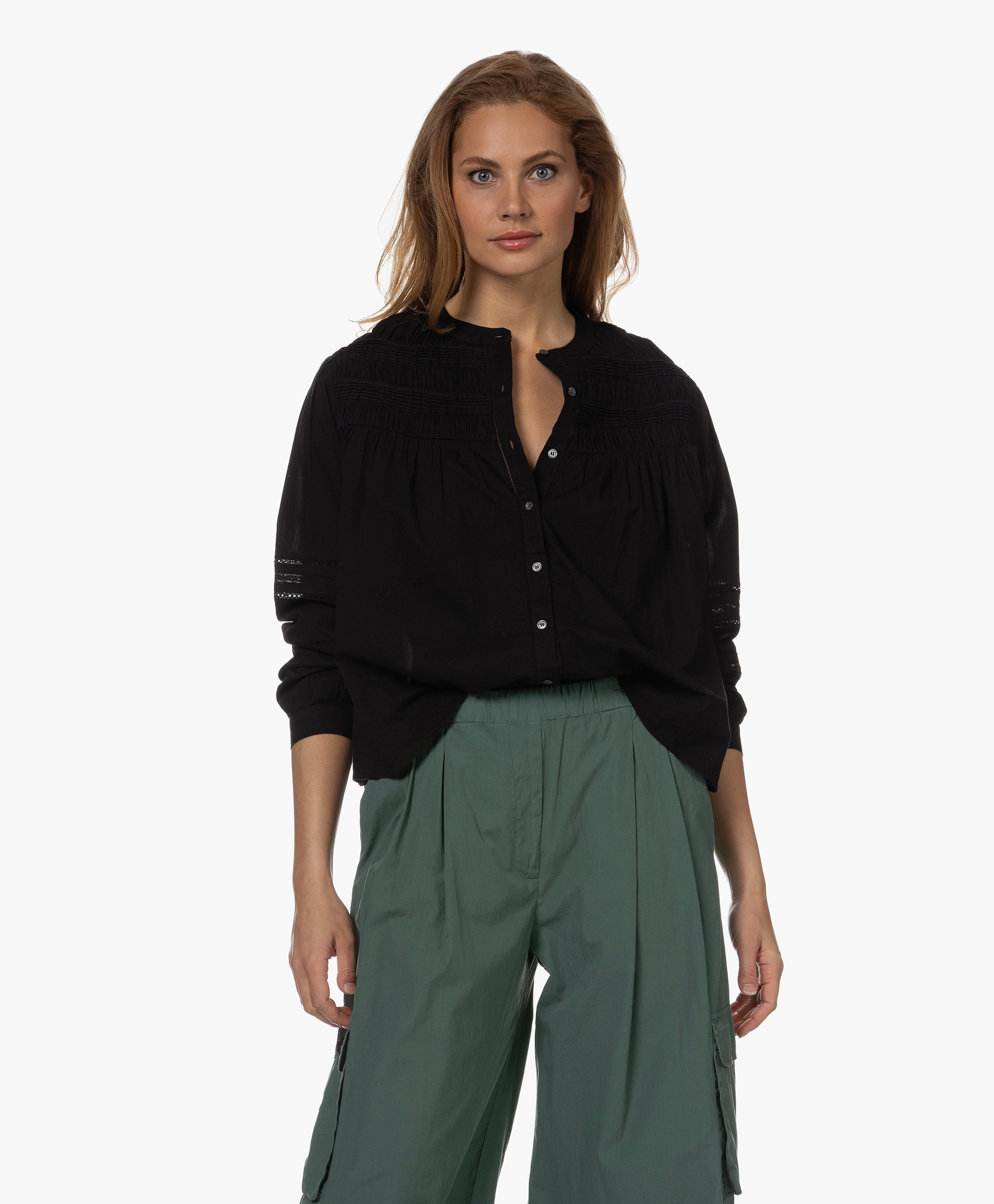 Allie Voile Broderie Blouse