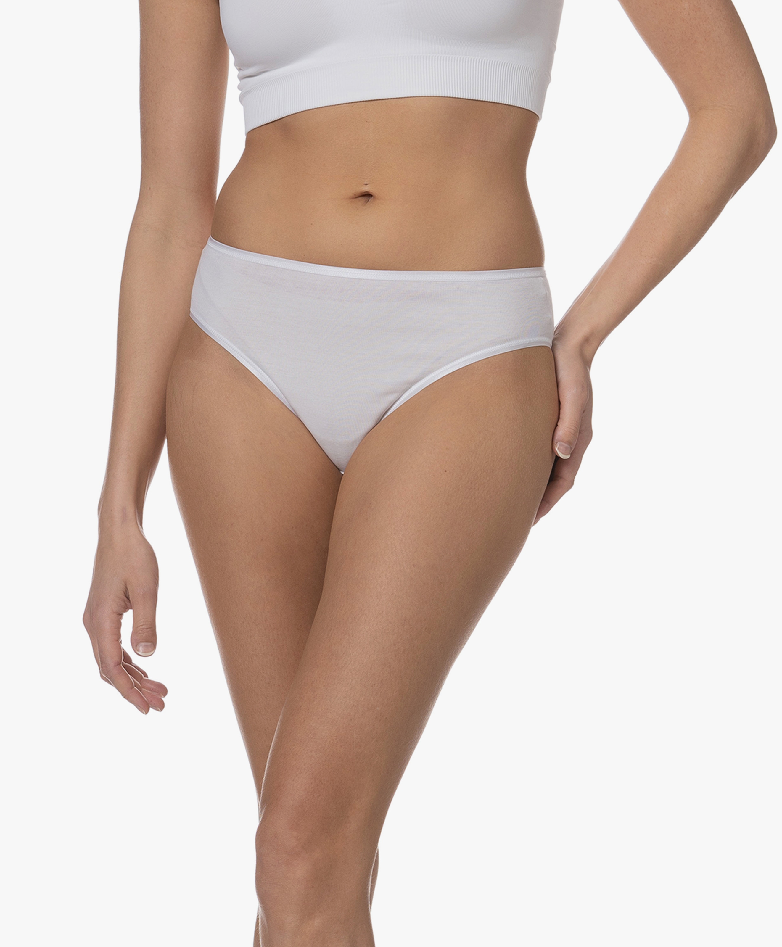 Naadloze Katoenen Midi Slip