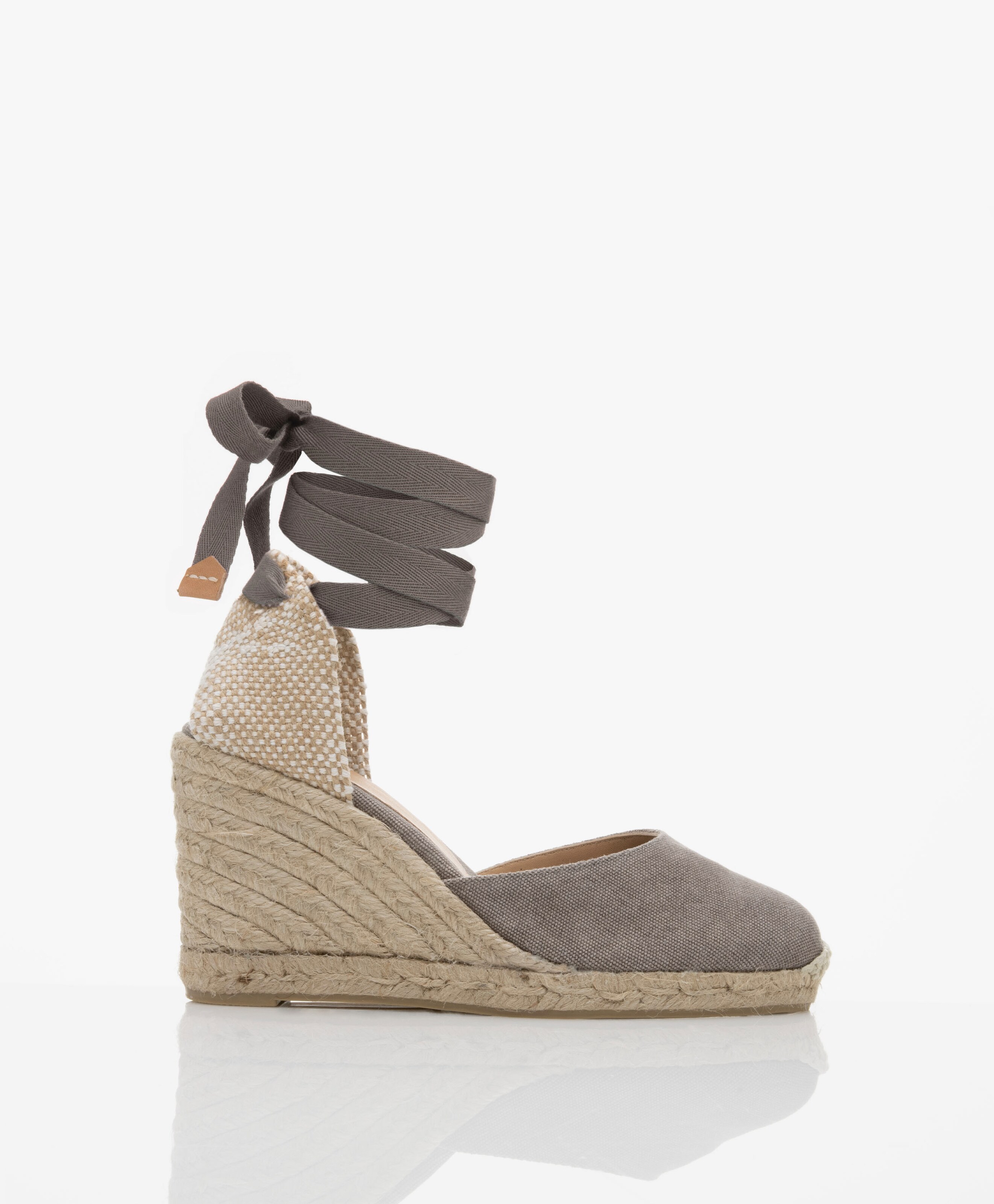 Carina 10cm Canvas Sleehak Espadrilles