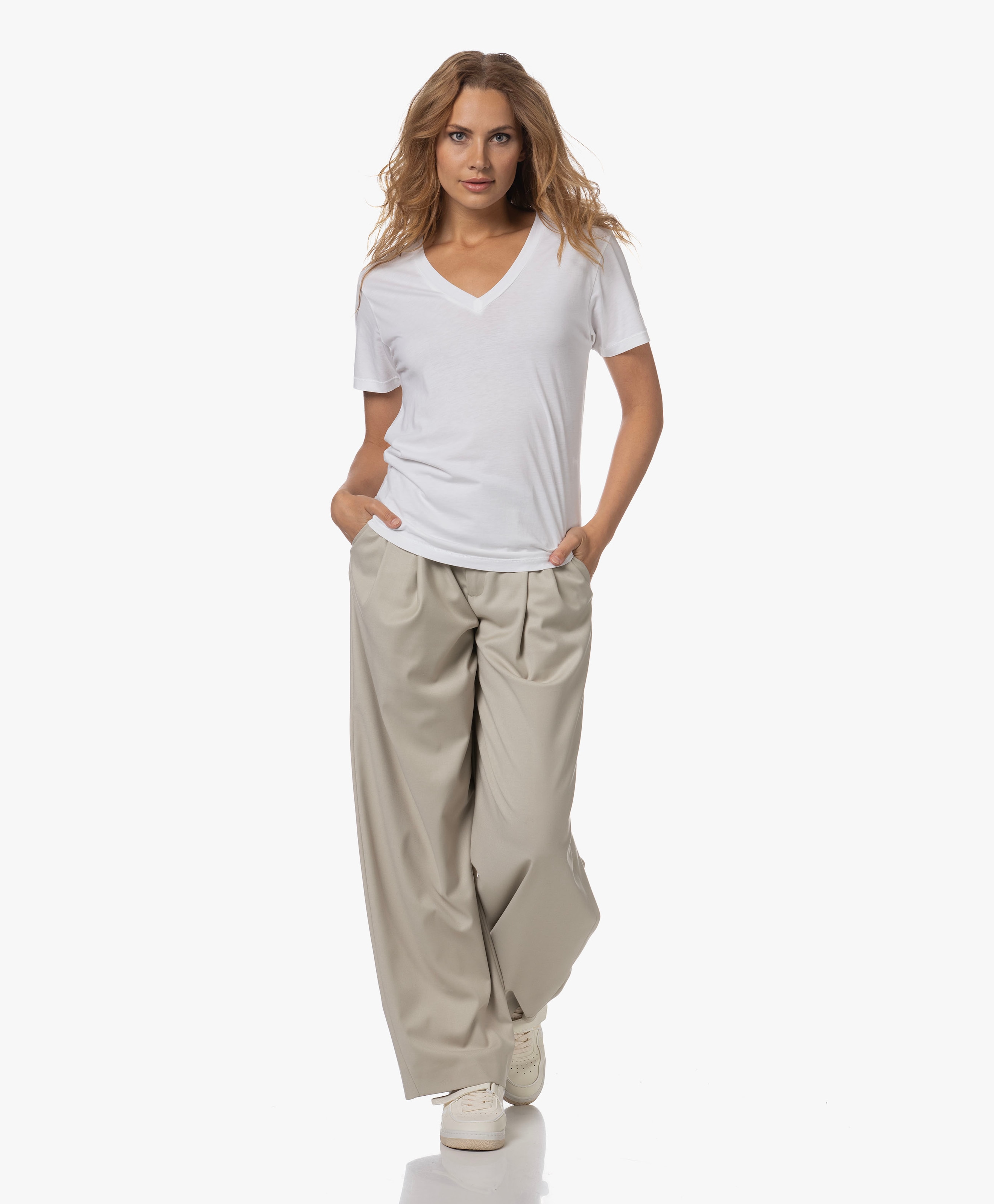 Ink Bandplooi Pantalon