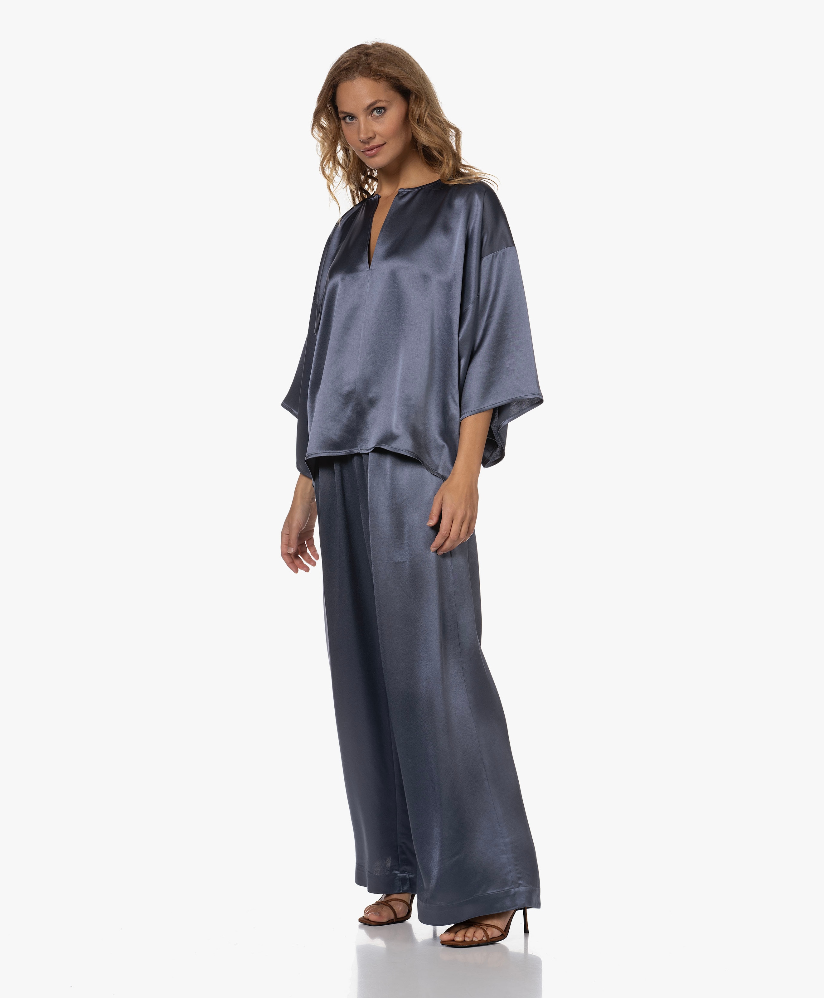 Cicie Satijen Blouse Top