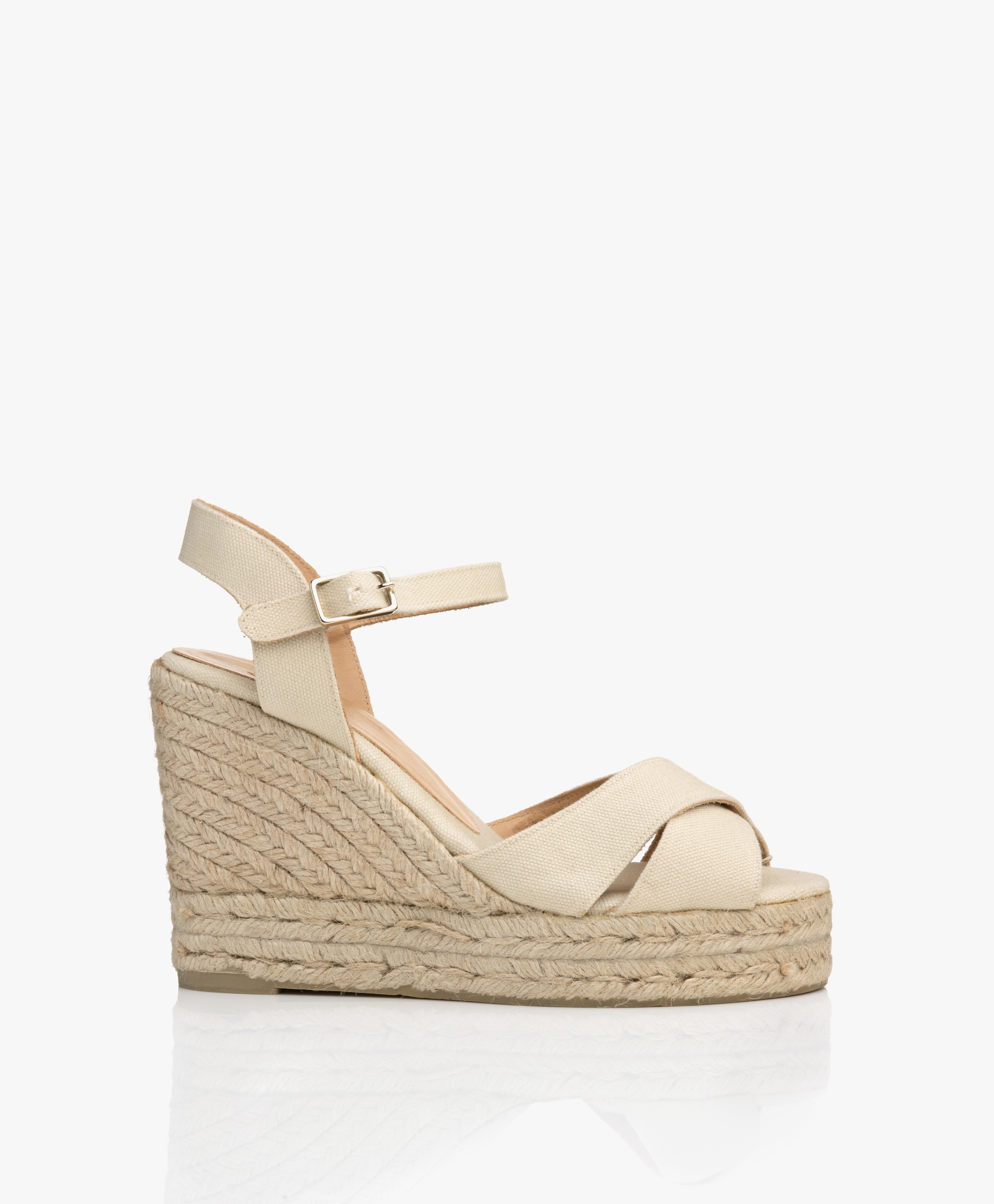 Blaudell 10,5cm Canvas Espadrilles met Sleehak