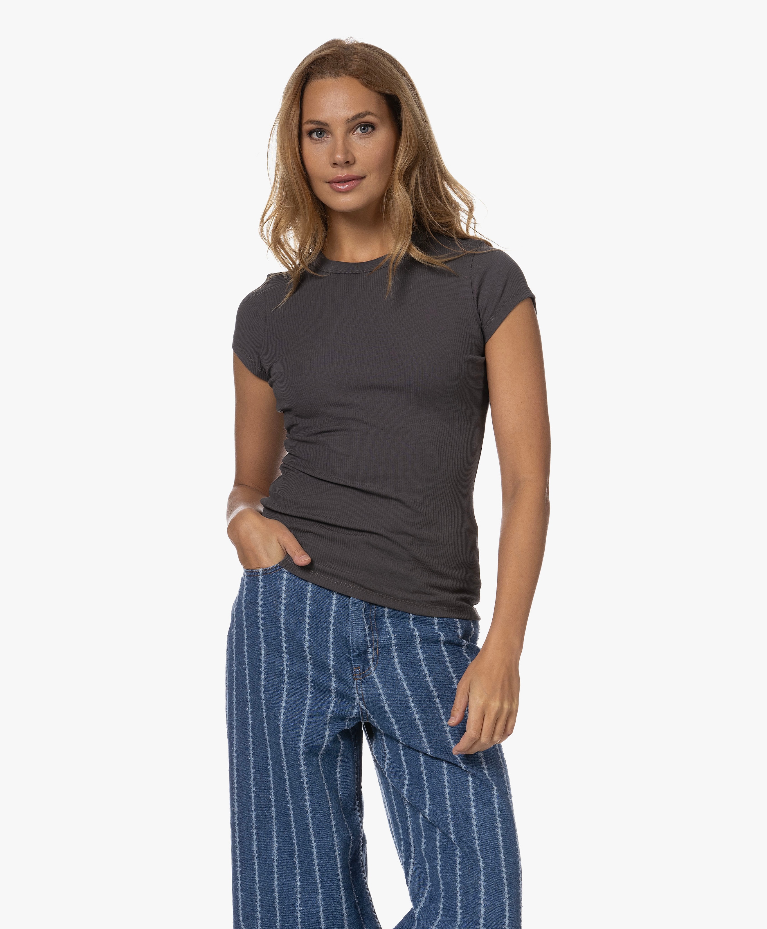 Fine Rib Tee