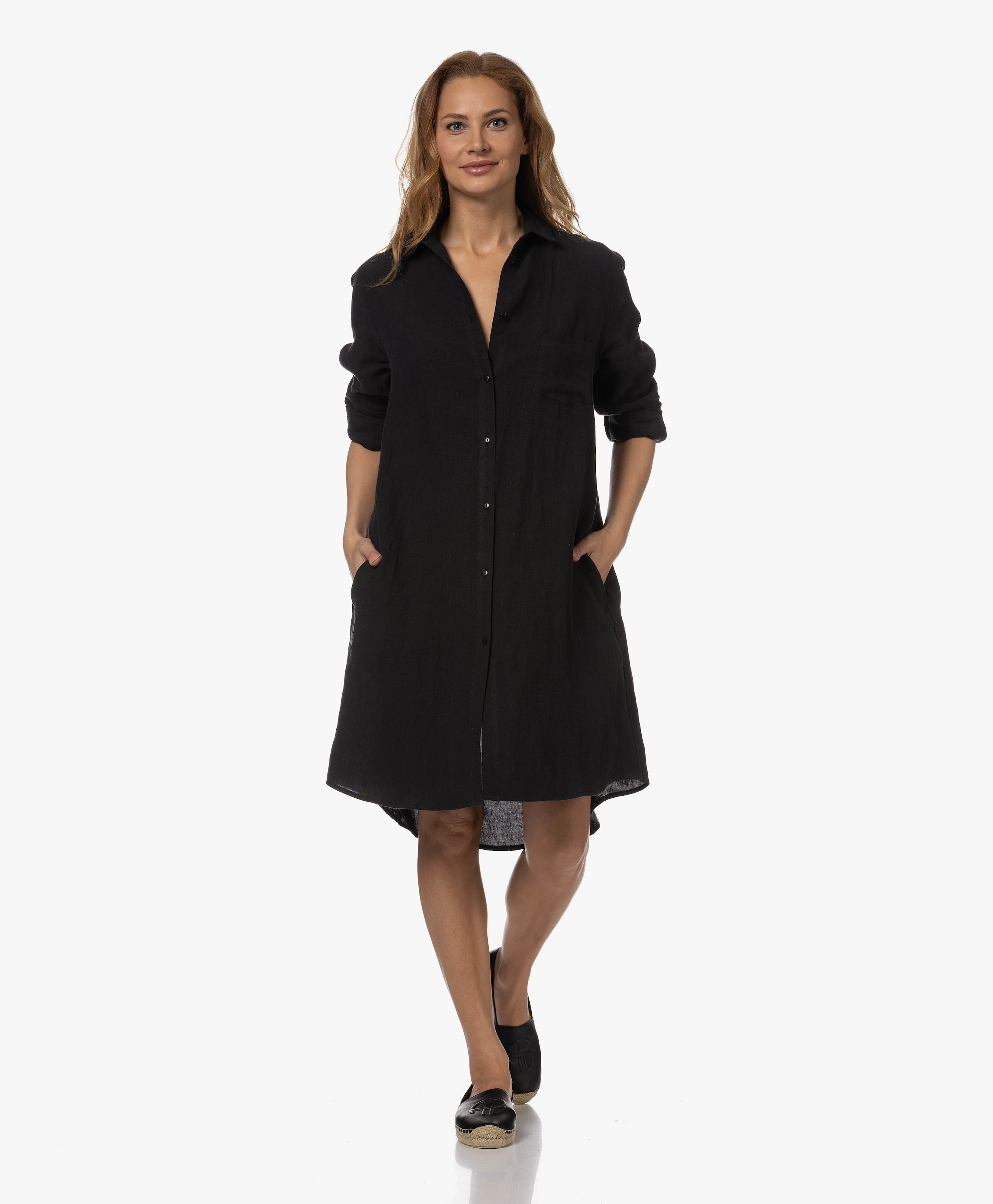 Milan Linnen Blousejurk