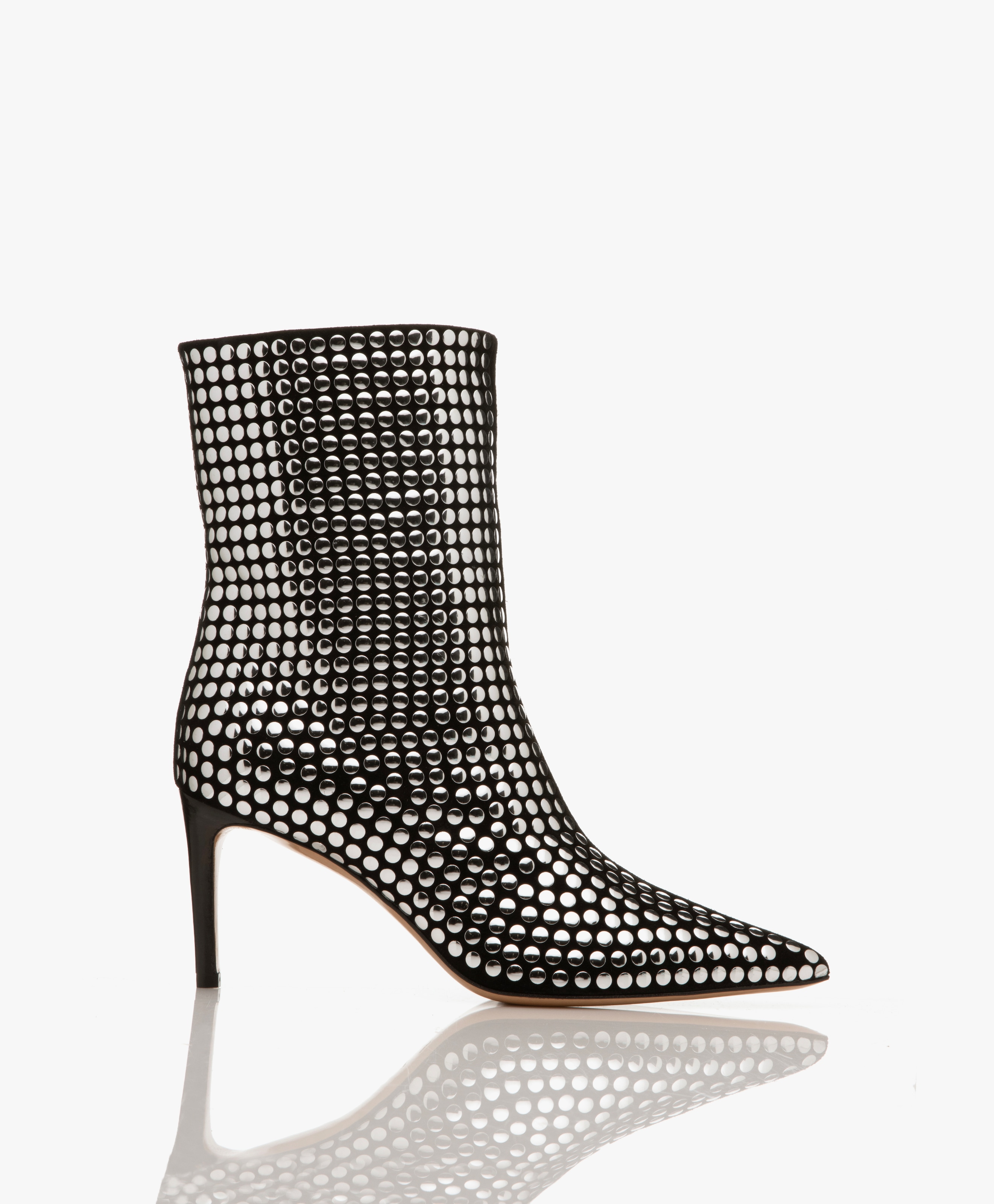 Daly Studded Suede Ankle Boots