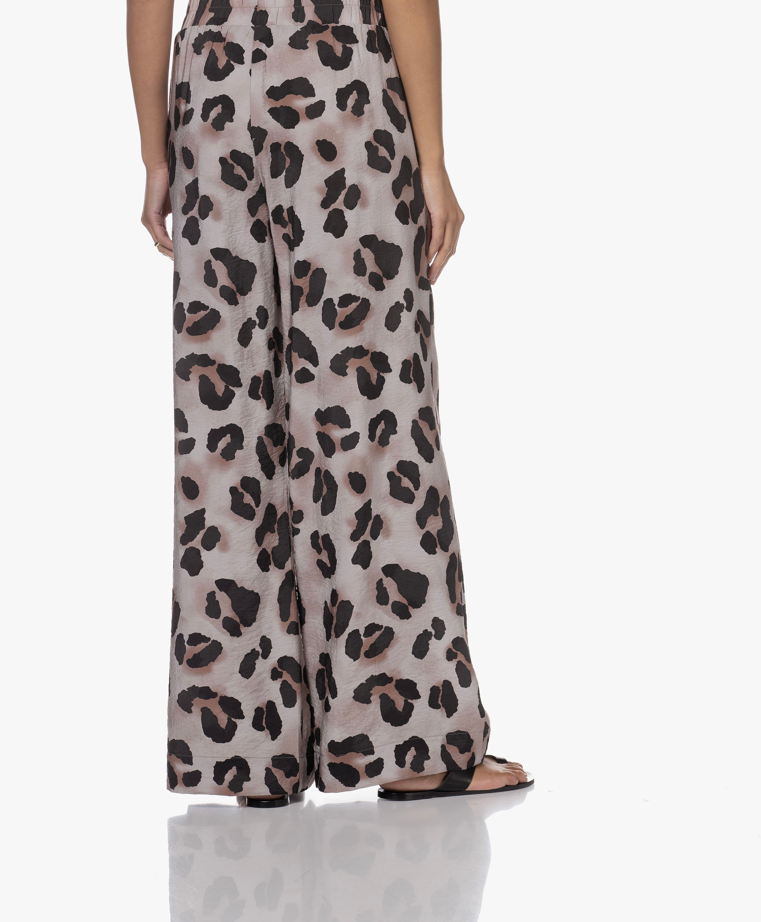 Benji Cheetah Print Wide Leg Pants
