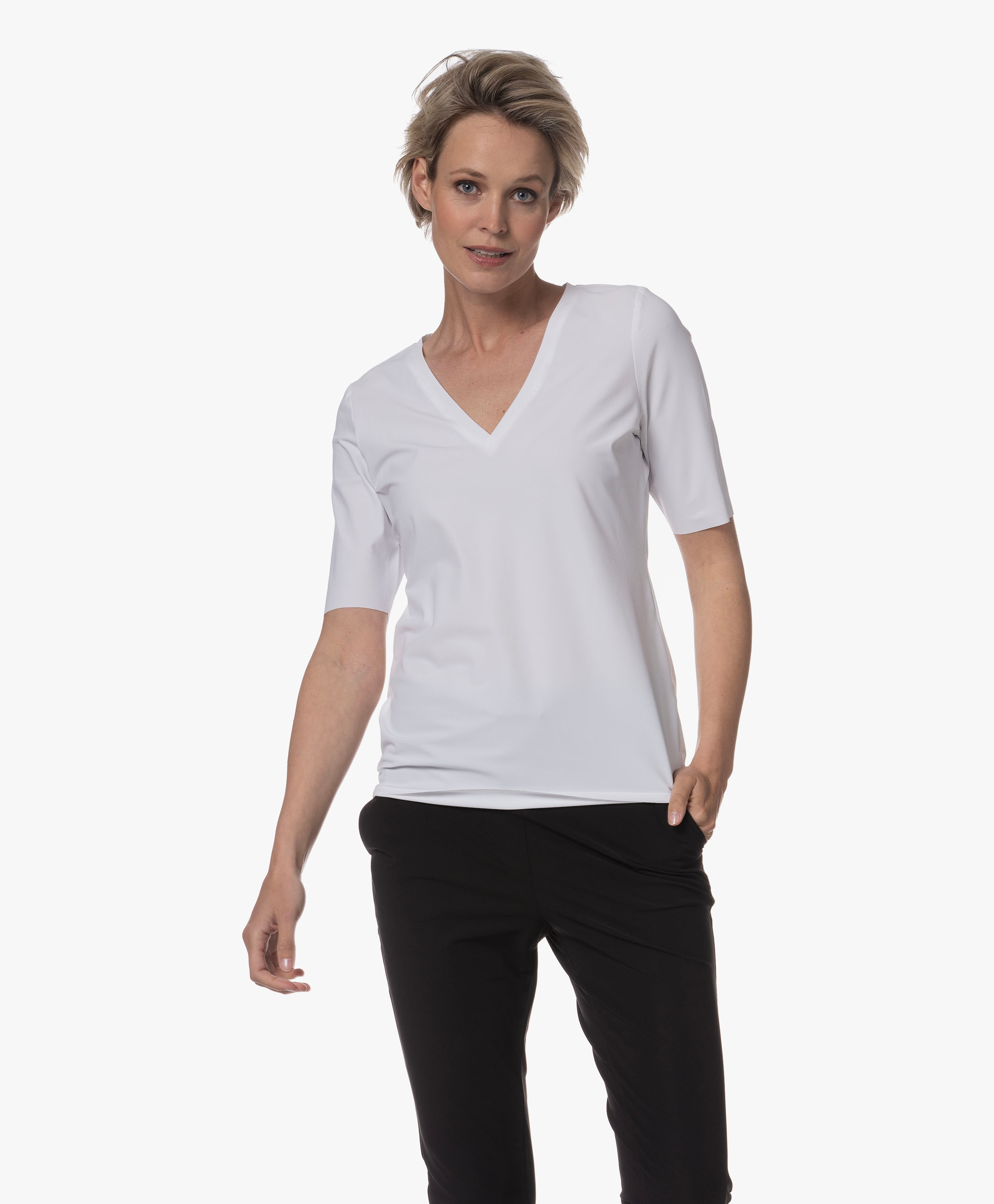 Lyo Travel Jersey V-hals T-shirt