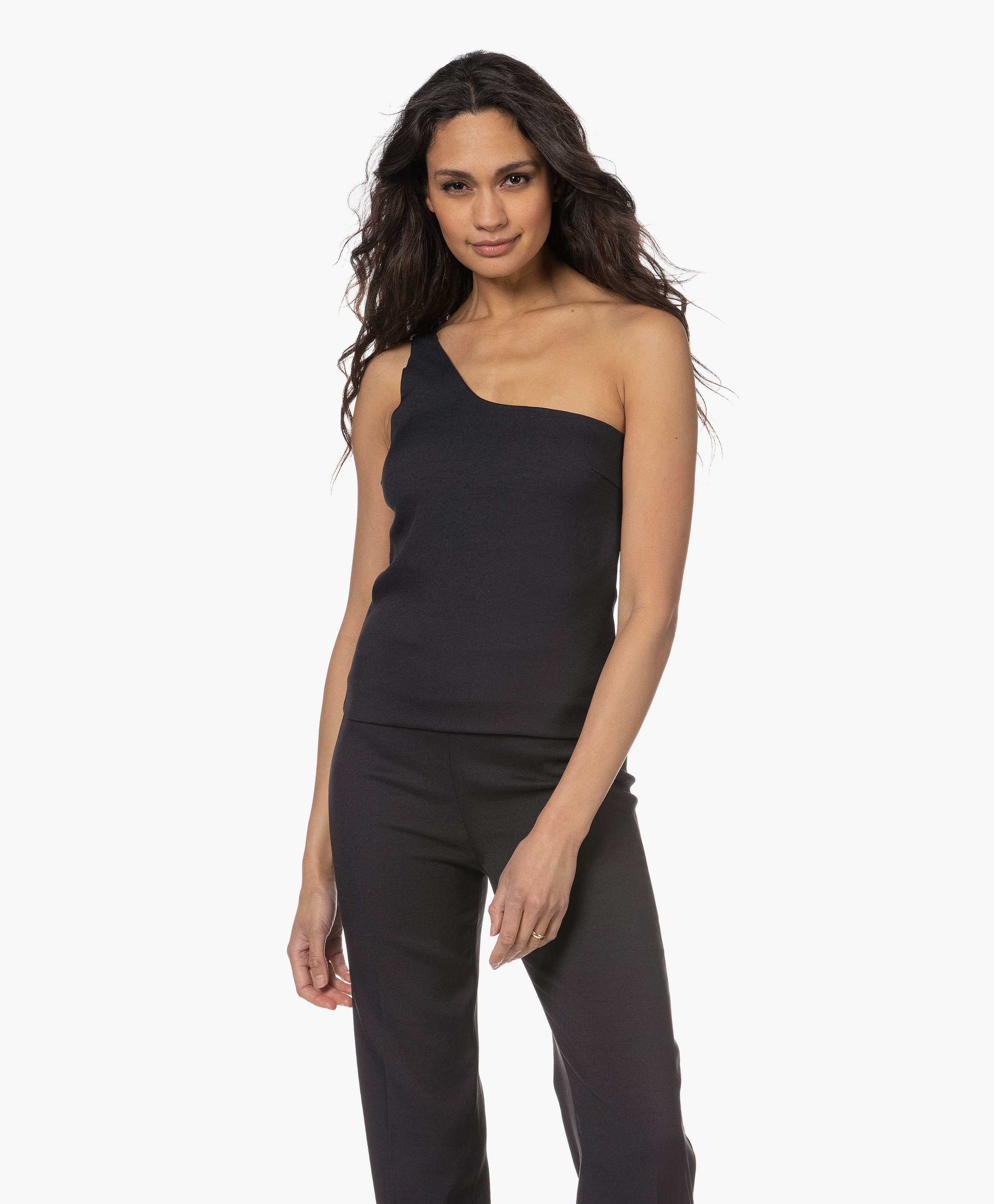 Jaral One-Shoulder Stretch Jersey Top