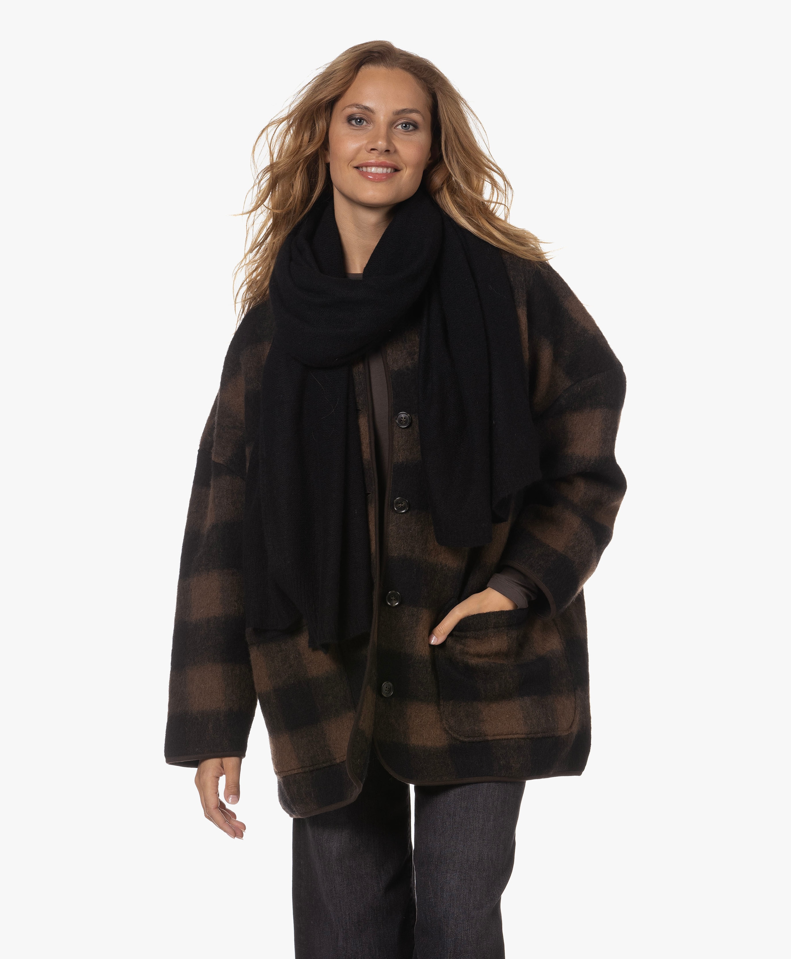 Oversized Bio Cashmere Sjaal