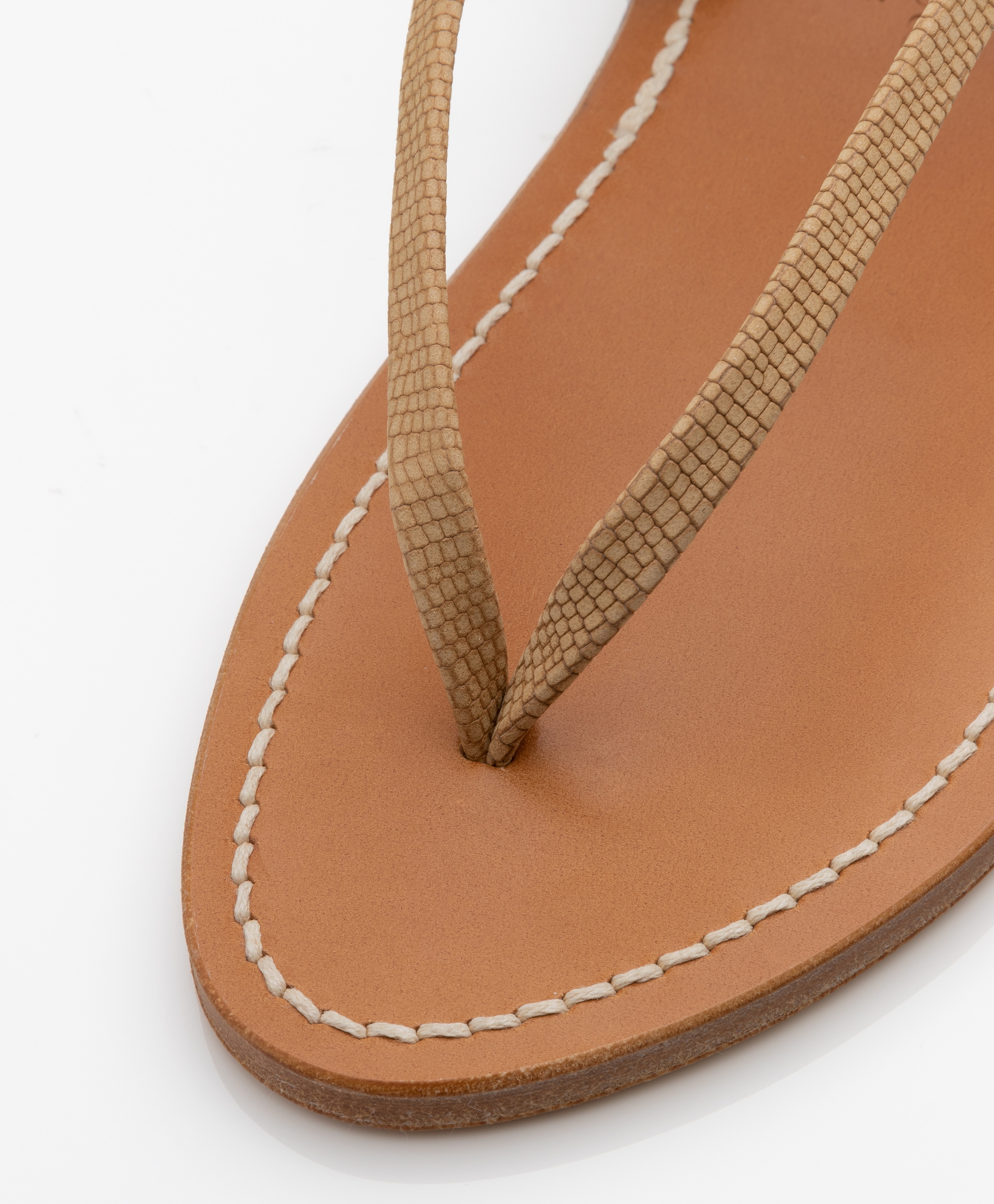 Delta Embossed Croco Sandals