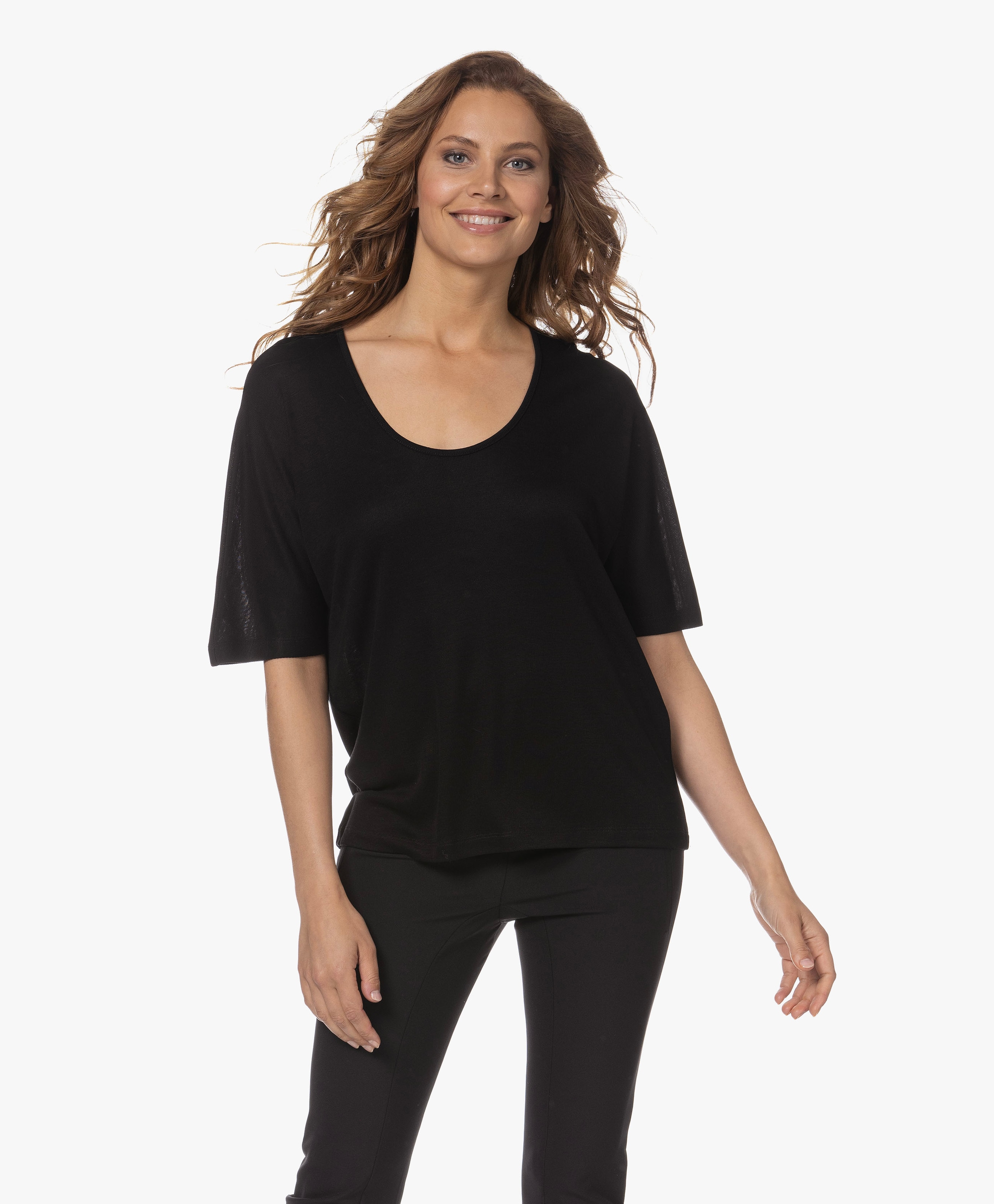 Cevina Lyocell Rib Jersey T-shirt