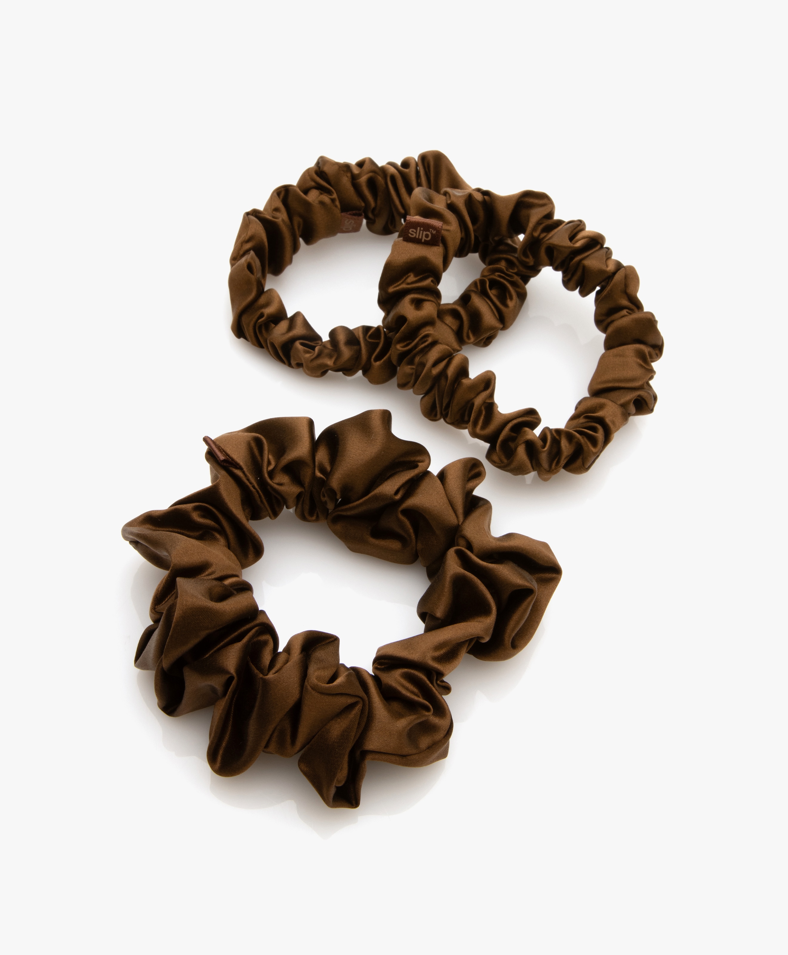 3-pack Midi/Large Zijden Scrunchies
