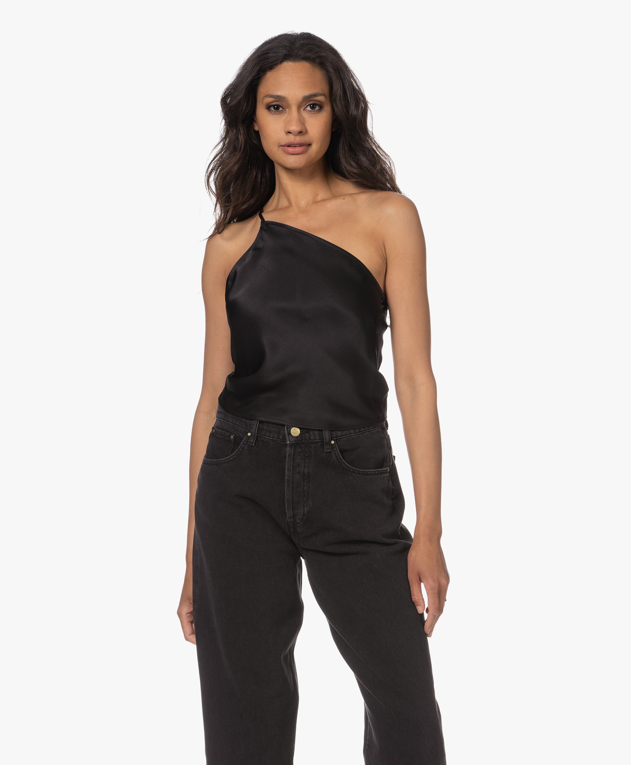Mandy Zijden One-Shoulder Top