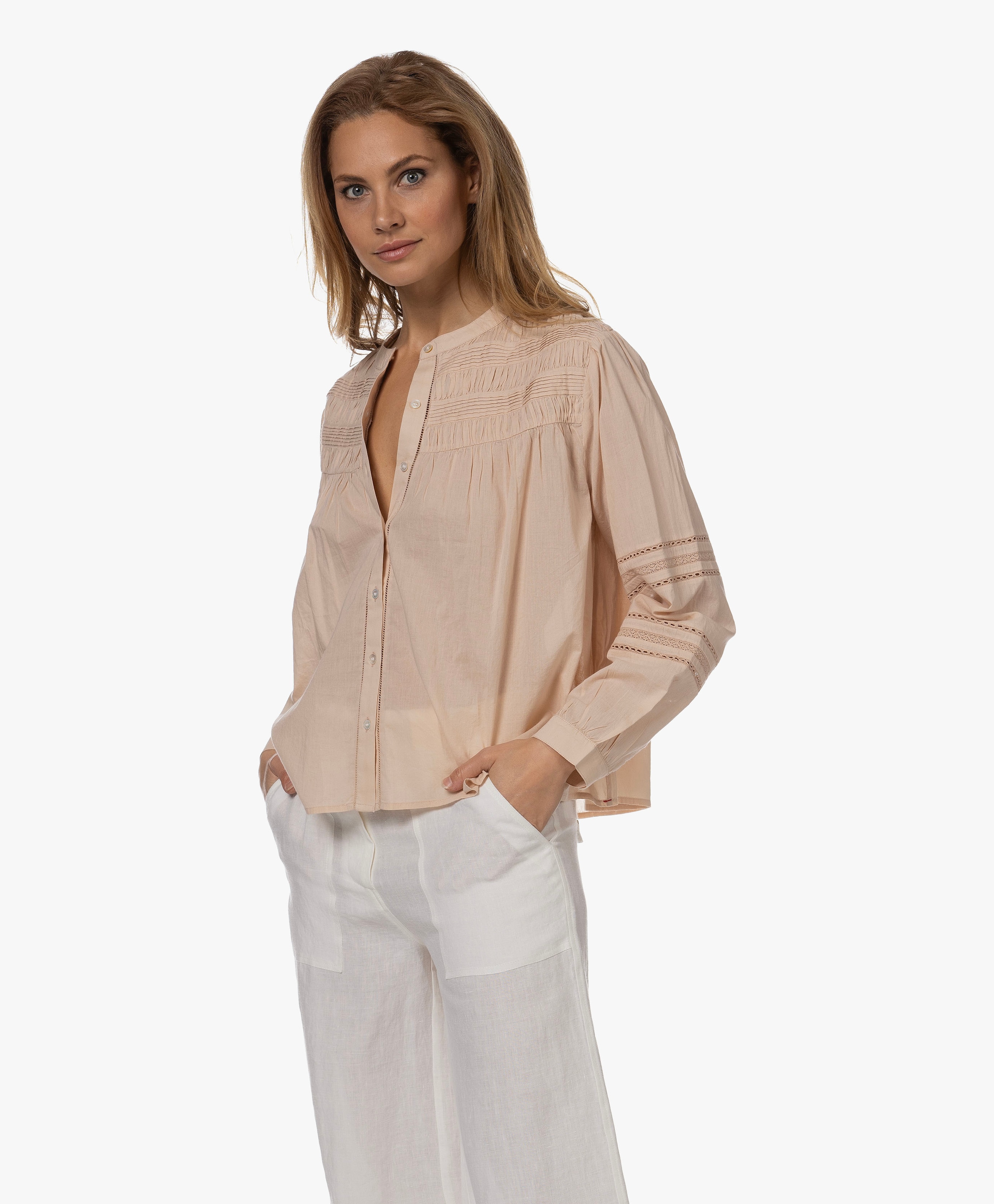 Allie Voile Broderie Blouse