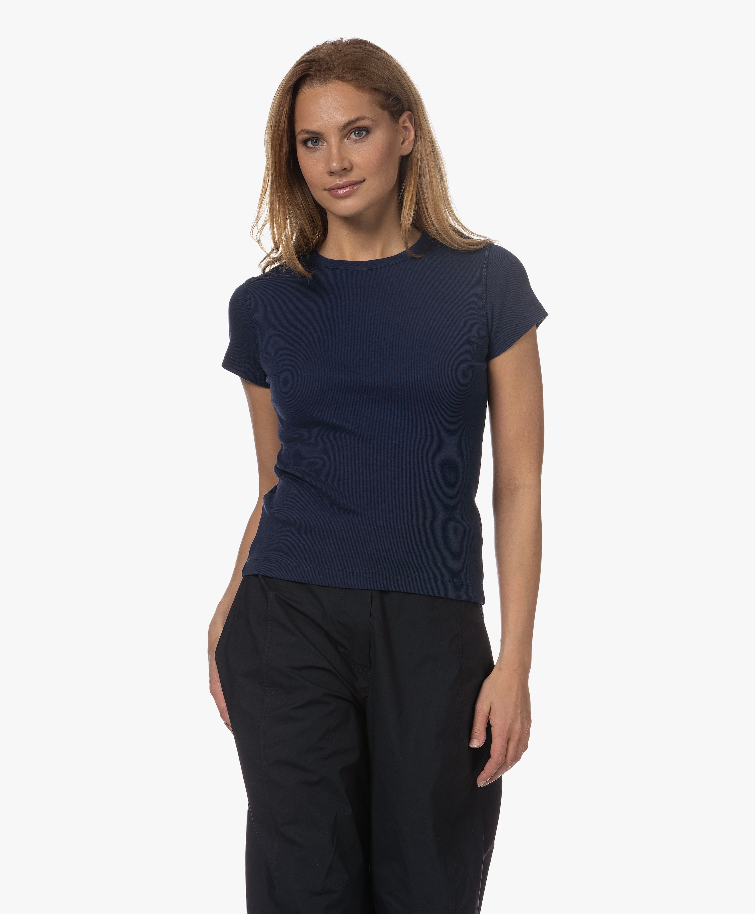 Koale Ribgebreid Korte Mouwen T-shirt