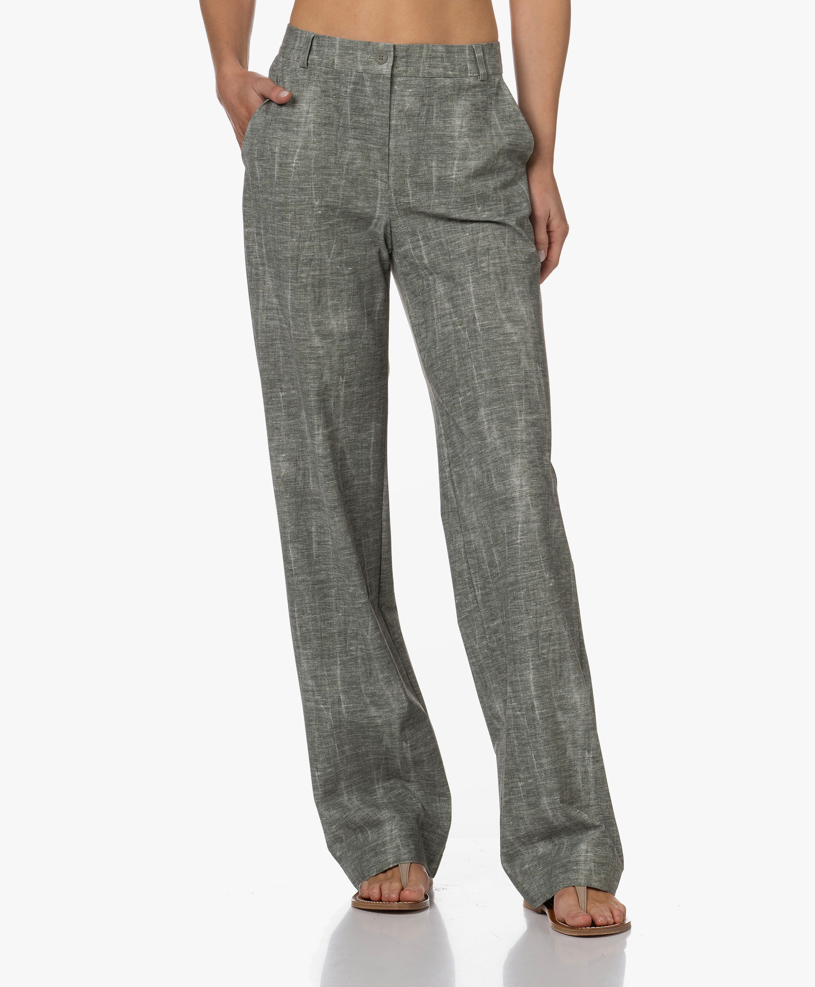 Taro Travel Jersey Print Pantalon